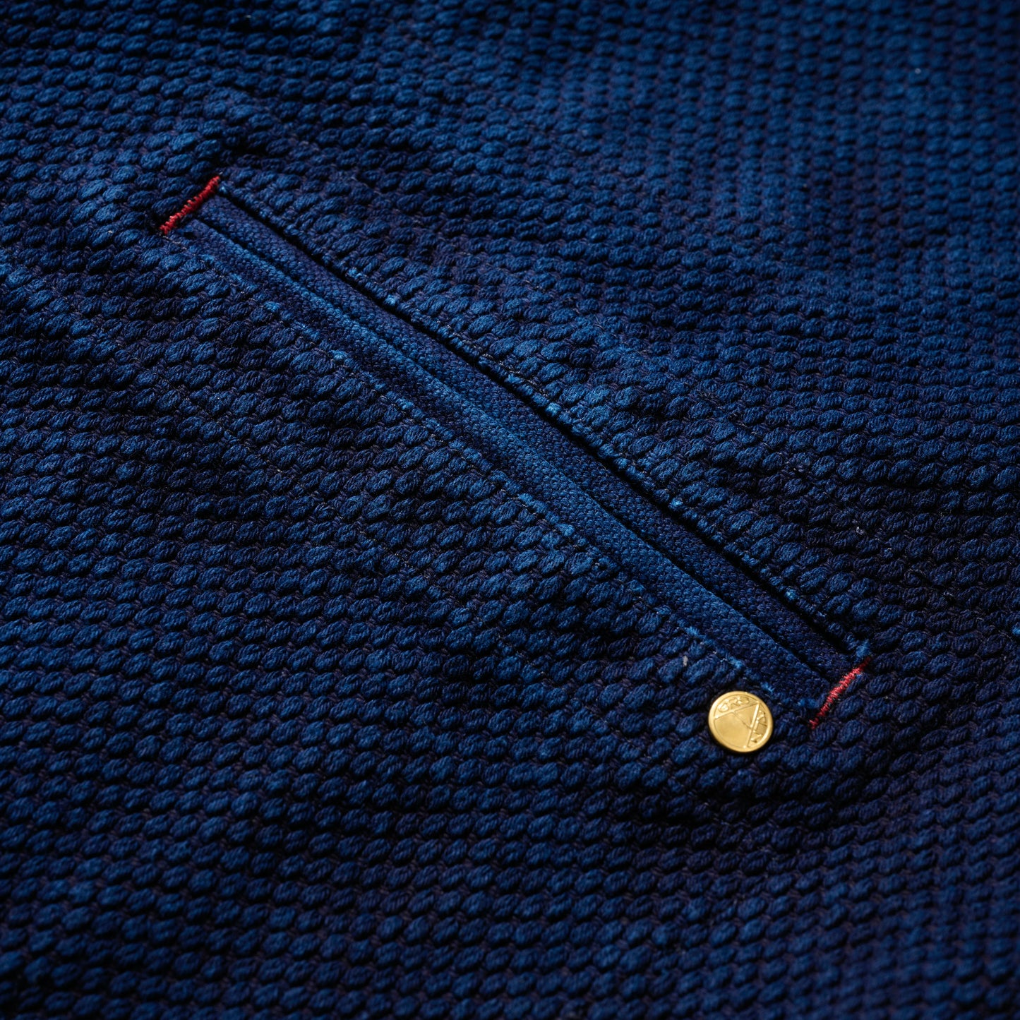 GRS X NEEDLESS SASHIKO INDIGO WORKER VEST