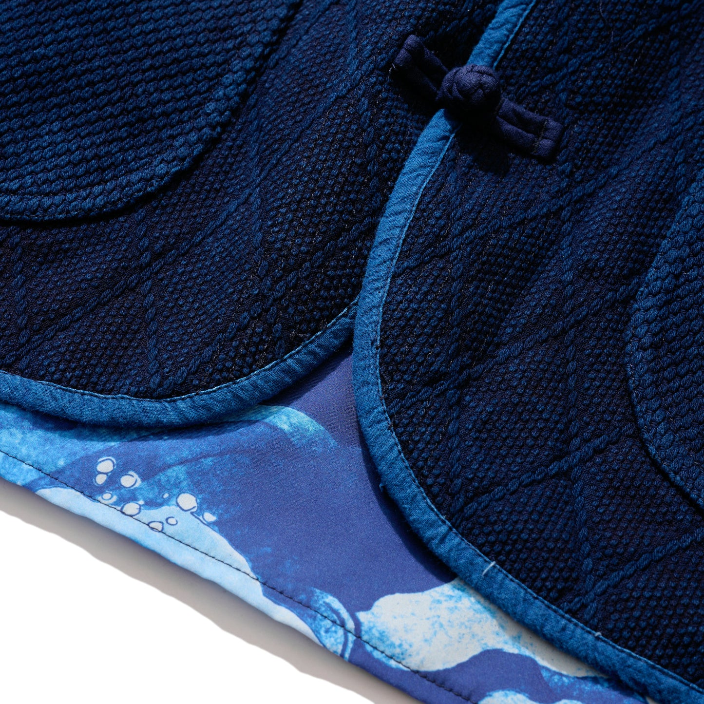 GRS X NEEDLESS SASHIKO INDIGO KUNG FU JACKET