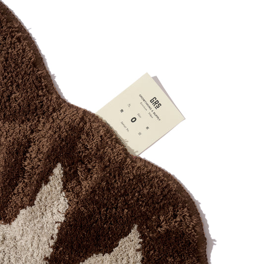 SEPIA BROWN DRAGON DOOR RUG