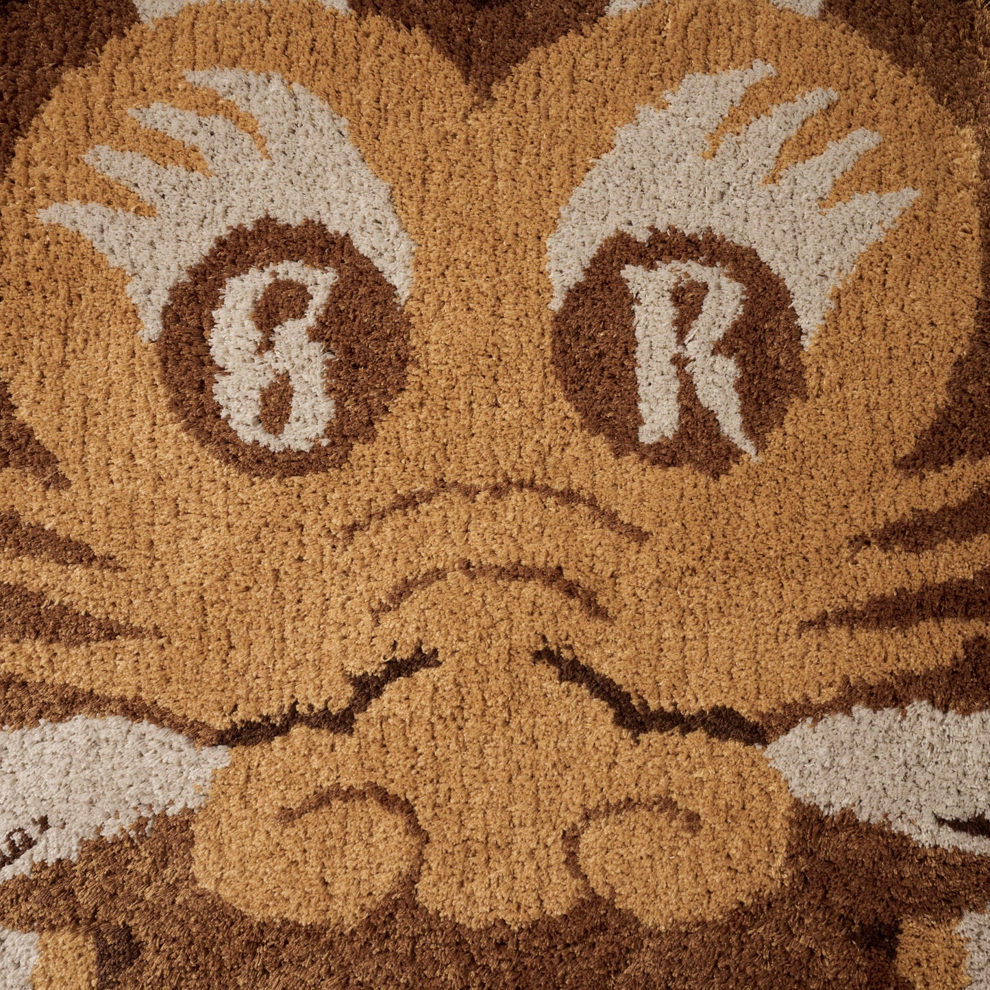 SEPIA BROWN DRAGON DOOR RUG