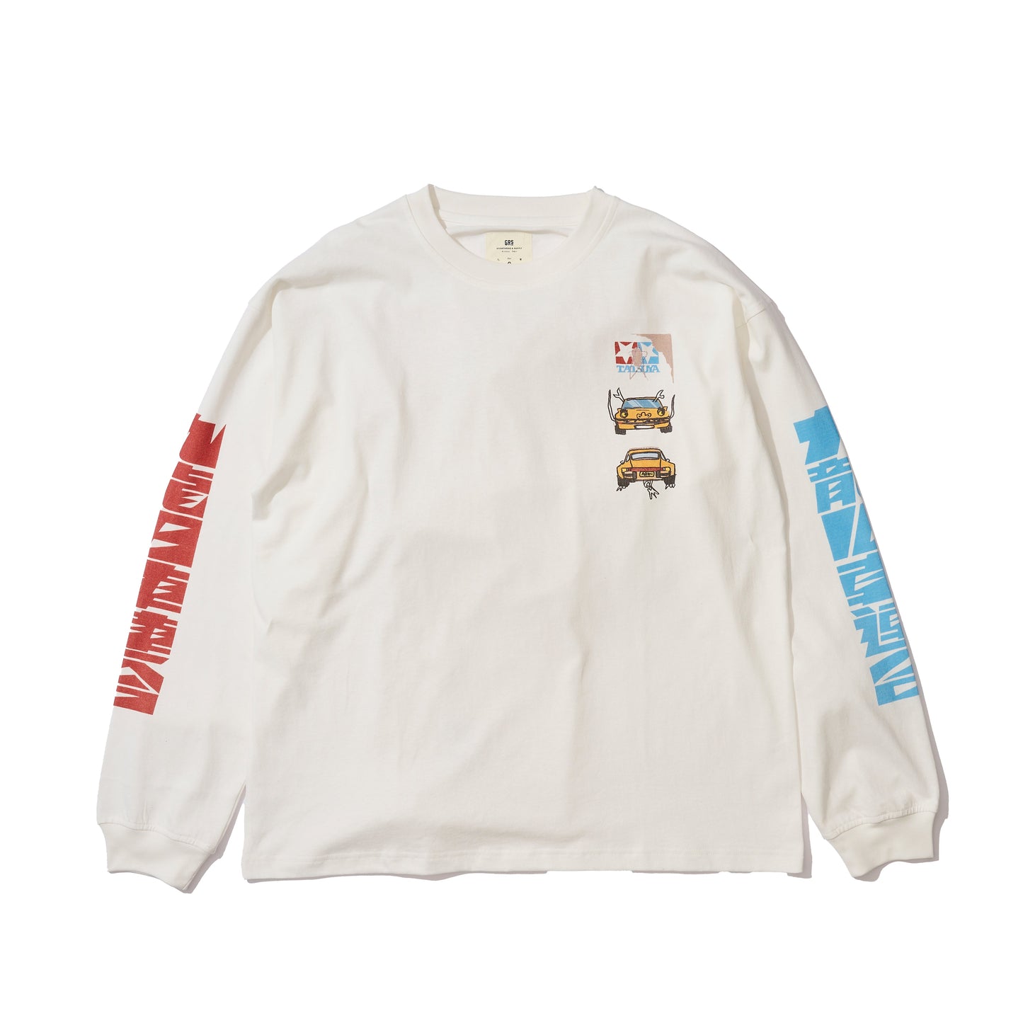 GRS X TATSUYA YOKOSAKA WASHED GRAPHIC LONG SLEEVE TEE