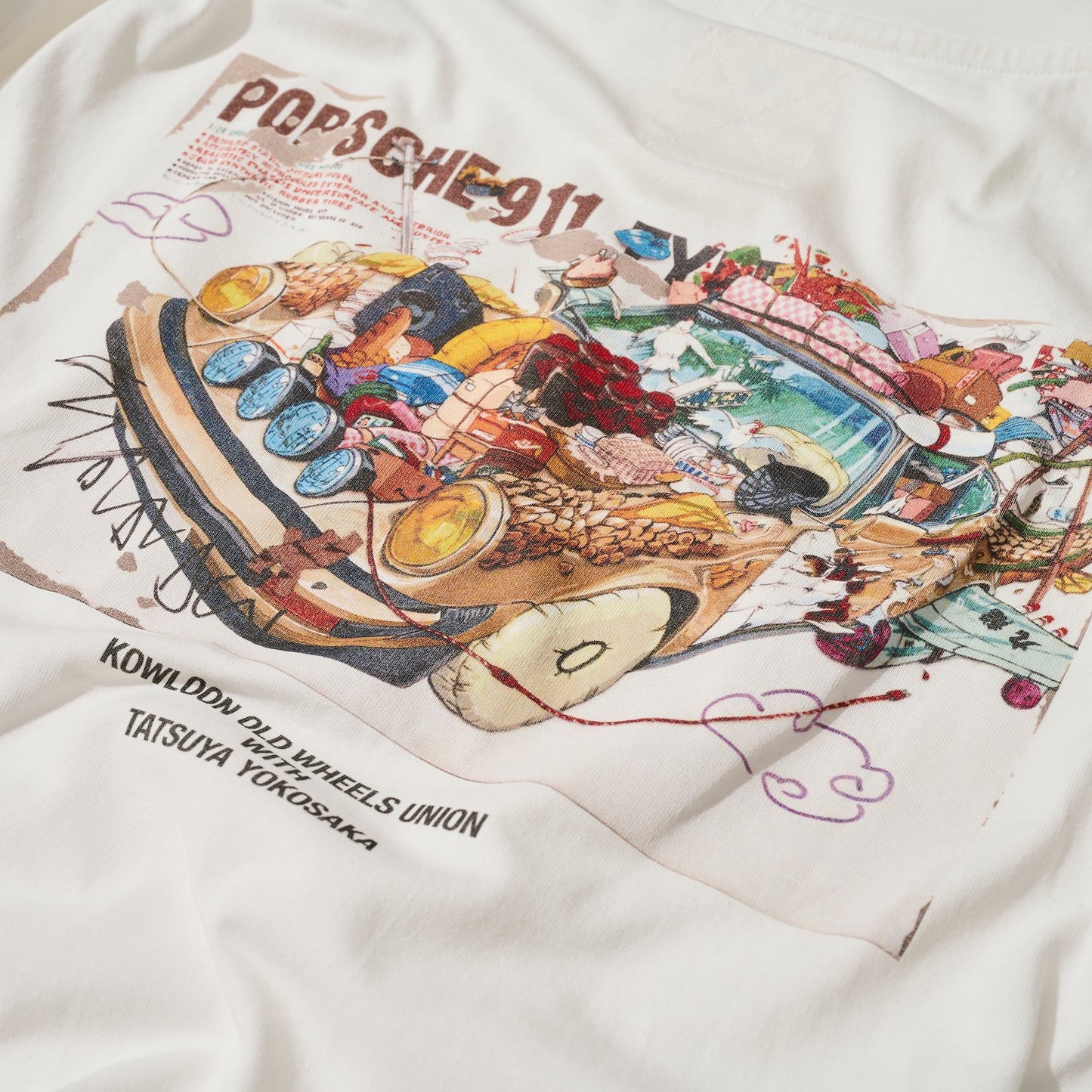 GRS X TATSUYA YOKOSAKA WASHED GRAPHIC TEE