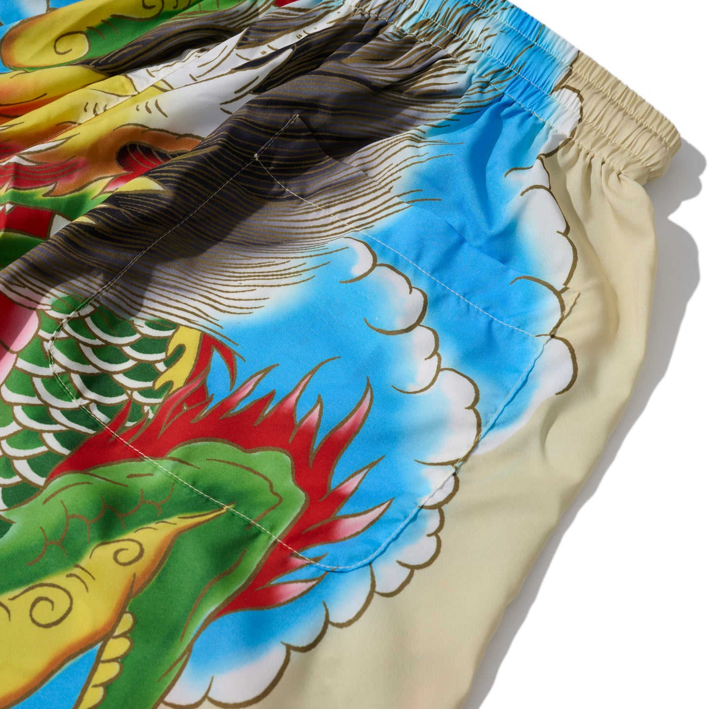 GRS x 59TATTOO OVERPRINT SHORTS / DRAGON IN CLOUD