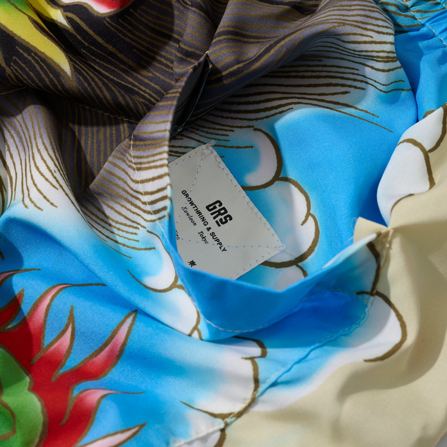 GRS x 59TATTOO OVERPRINT SHORTS / DRAGON IN CLOUD