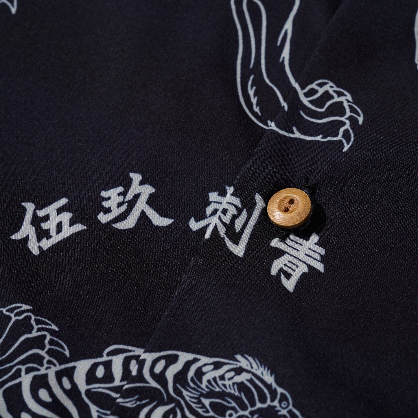 GRS x 59TATTOO OVERPRINT CAMP COLLAR SHIRT / UPHILL TIGER