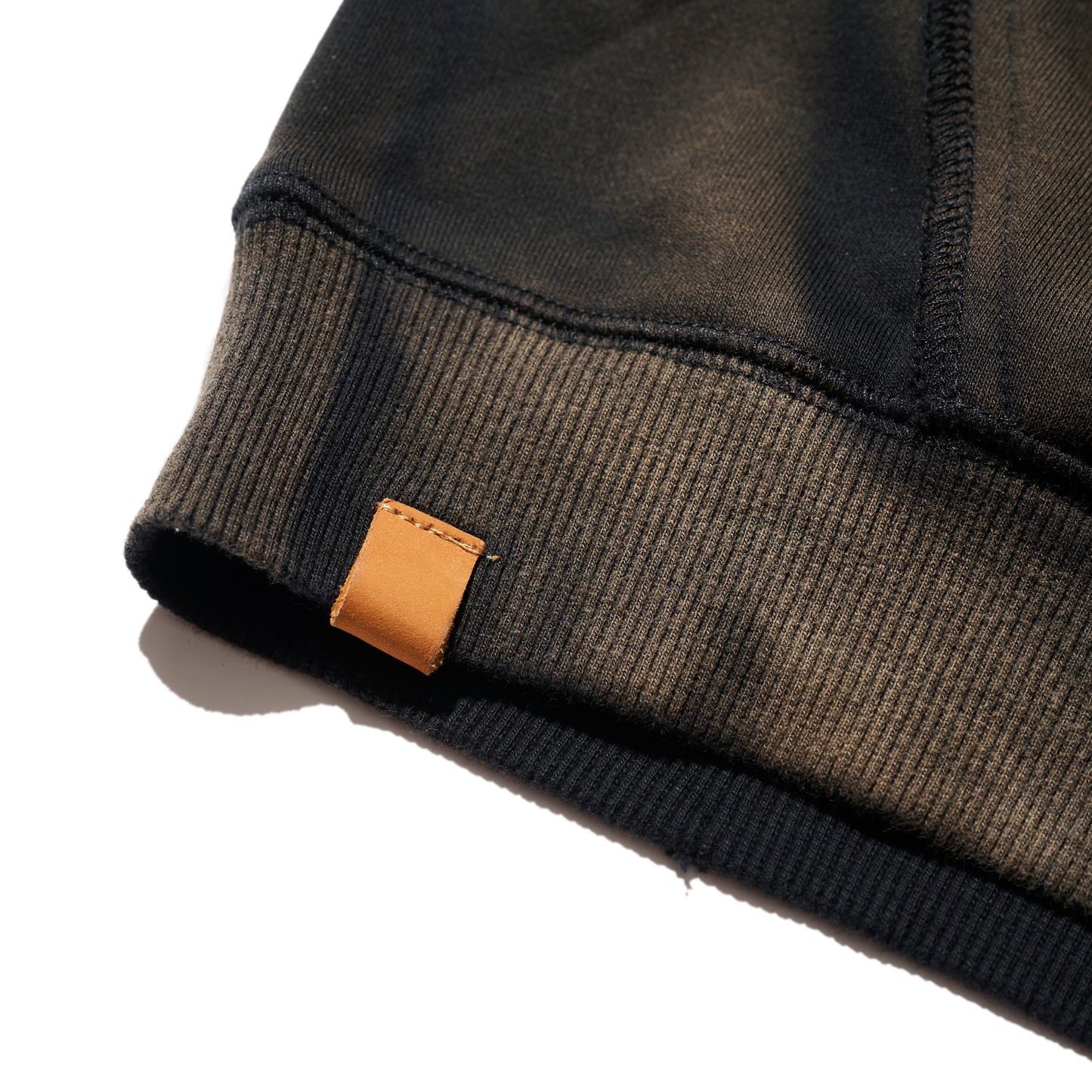 GRS X TRIPLET SUN FADED DESTROYED CROPPED ZIP-UP HOODIE