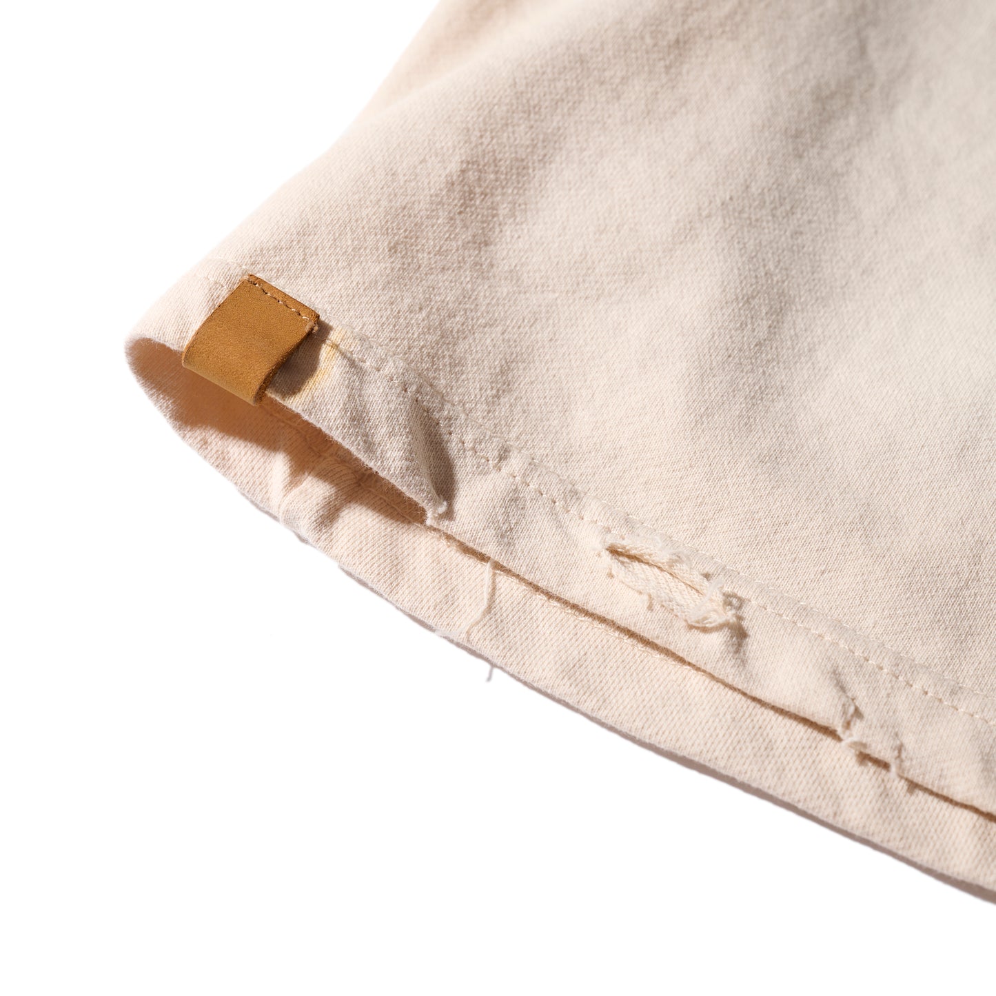 Sun Faded Patchwork Washed “Shibuya” Tee / Vintage White