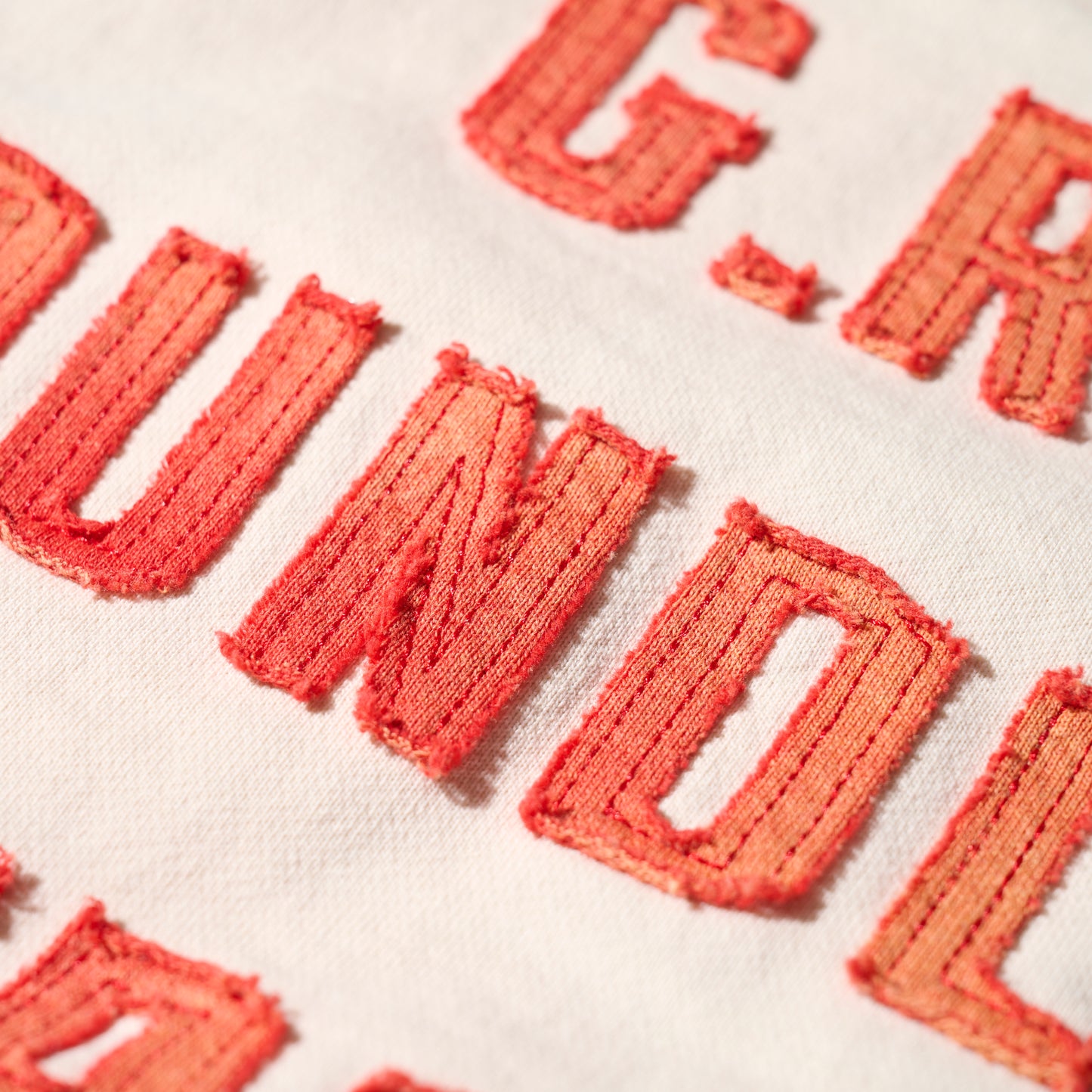 Sun Faded Patchwork Washed “Shibuya” Tee / Vintage White