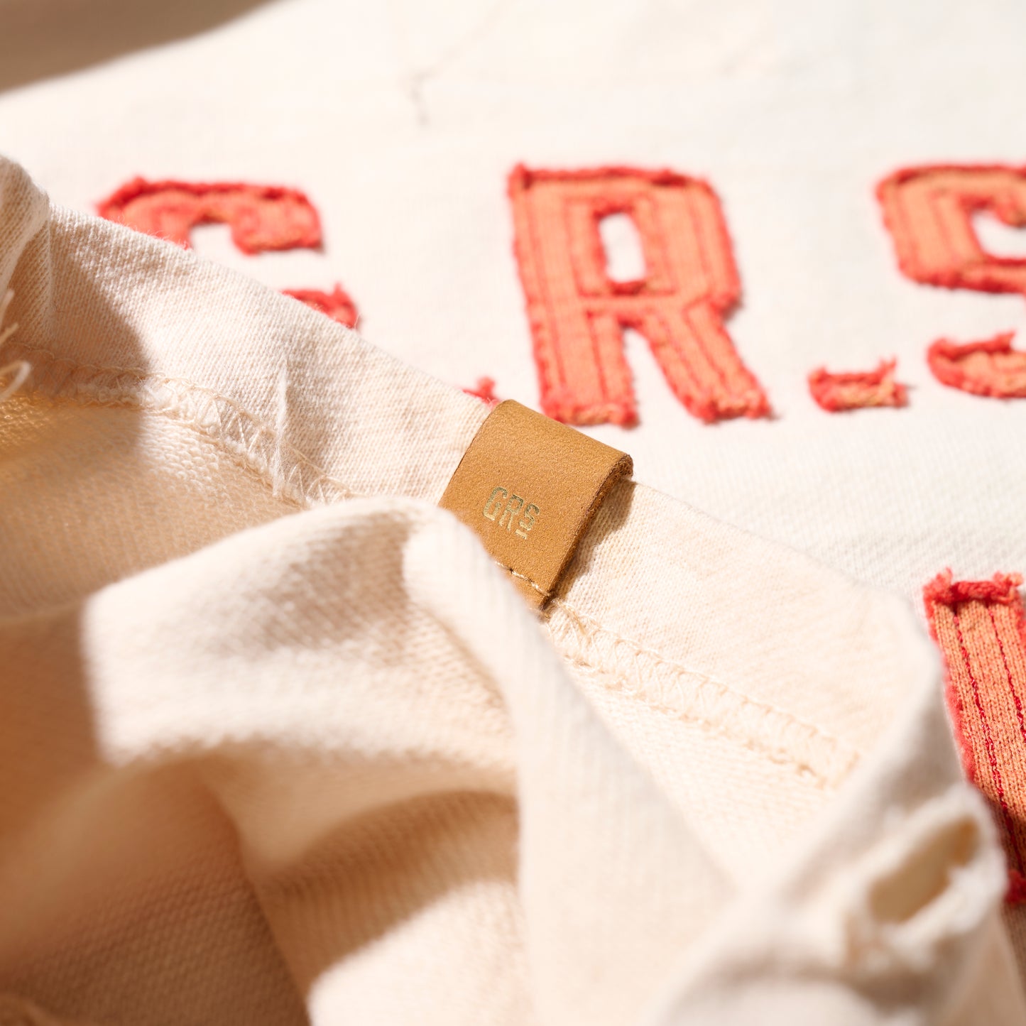 Sun Faded Patchwork Washed “Shibuya” Tee / Vintage White