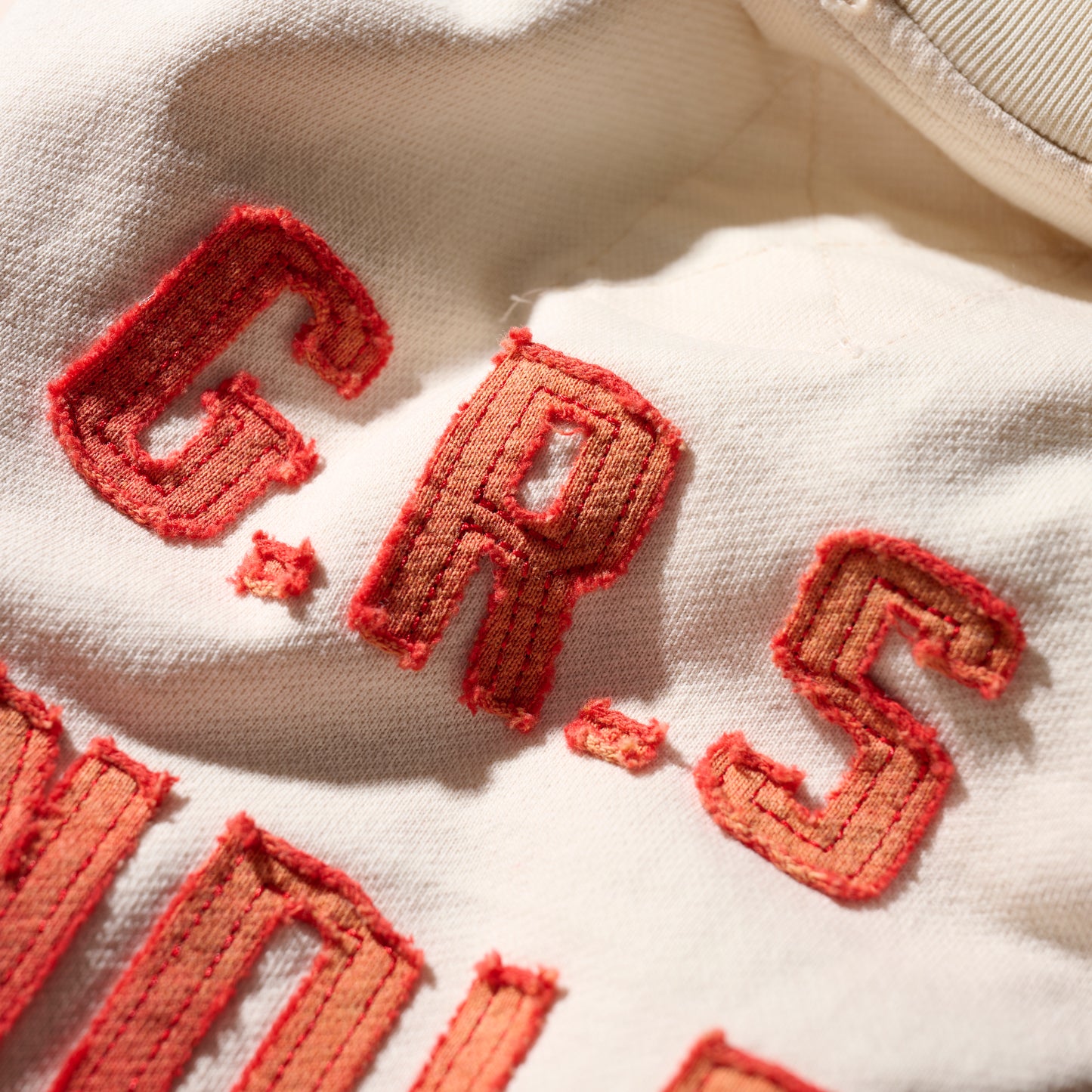Sun Faded Patchwork Washed “Shibuya” Tee / Vintage White