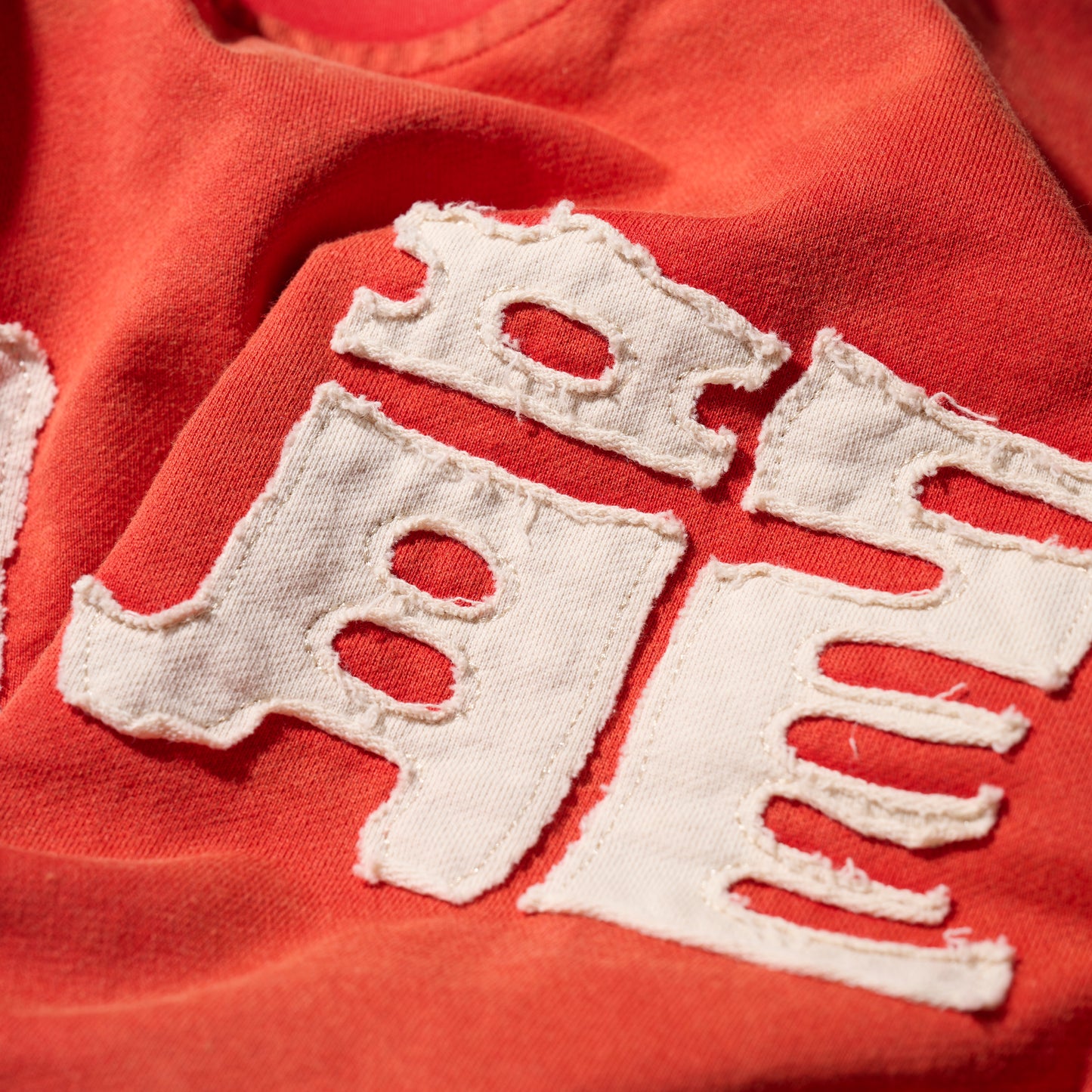 Sun Faded Patchwork Washed “Kowloon” Tee / Burgundy