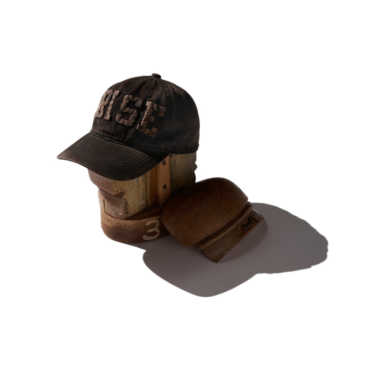 MUD DYEING FADED WASHED HAND QUILTED "RISE” CAP
