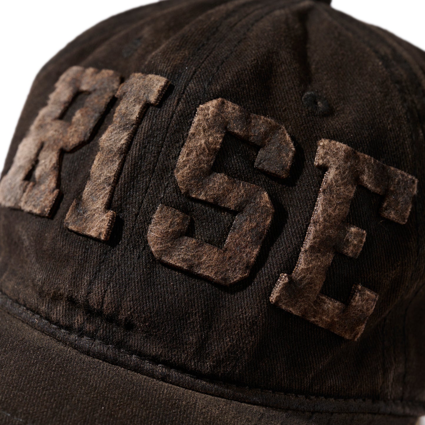 MUD DYEING FADED WASHED HAND QUILTED "RISE” CAP
