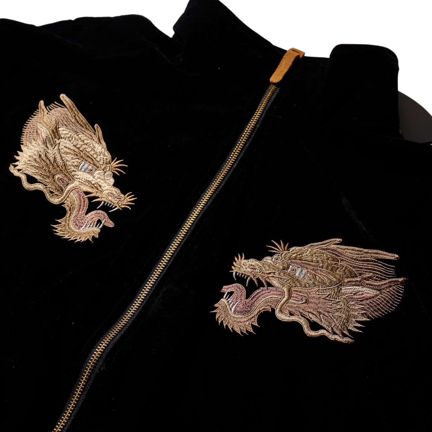 Velvet Dragon Tracksuit Set / Black