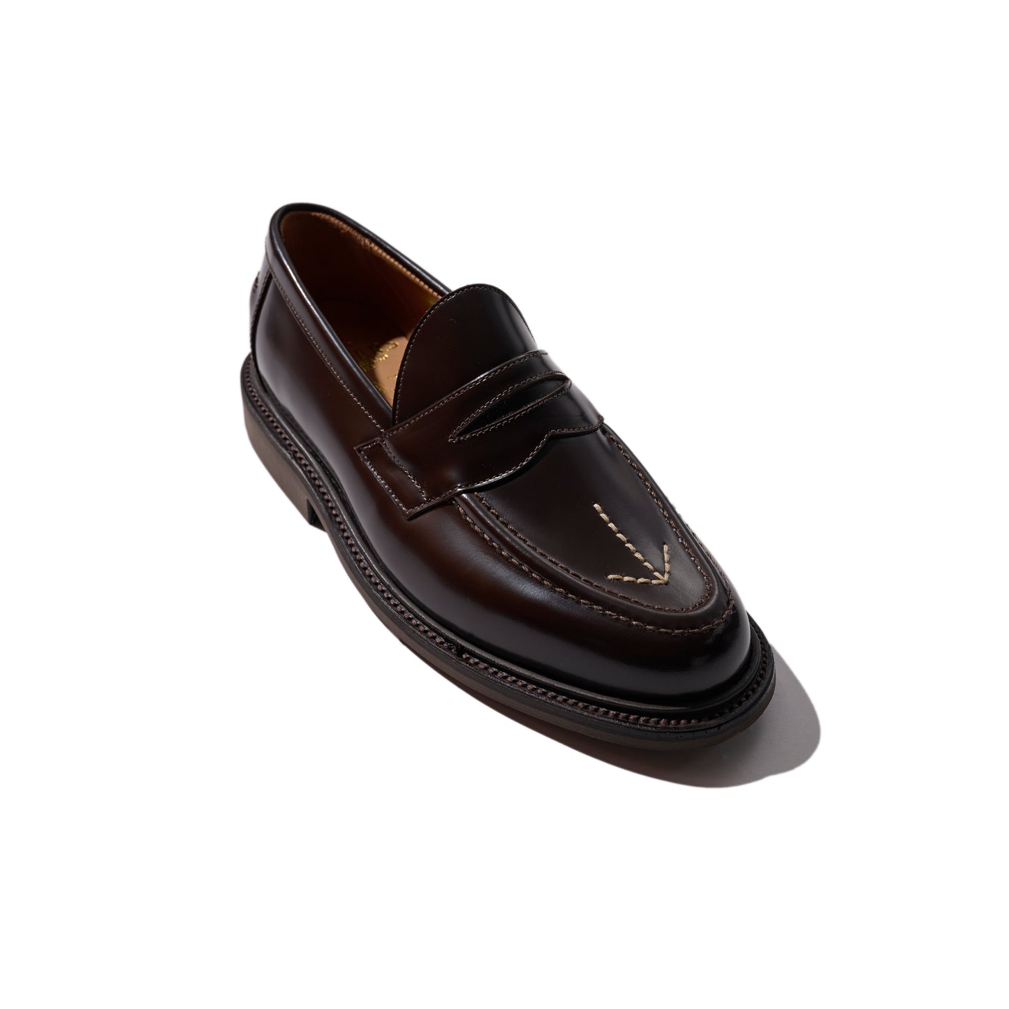GRS x Hoax x Sanders Broad Arrow Penny Loafers / Ebony Brown