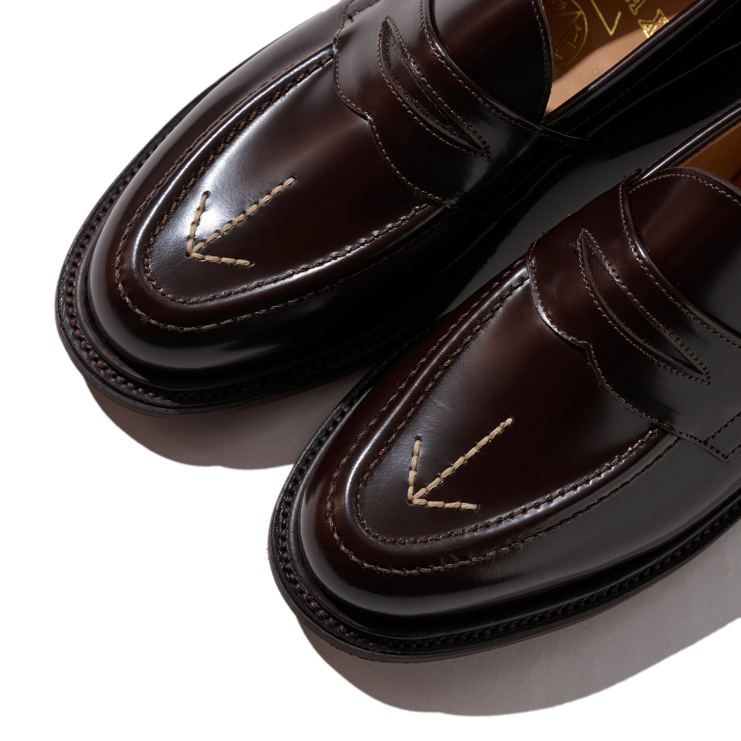 GRS x Hoax x Sanders Broad Arrow Penny Loafers / Ebony Brown