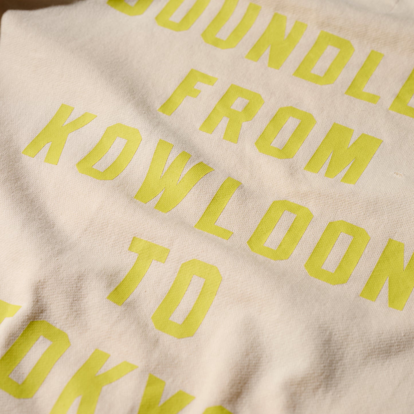 GRS x ChargeSpot Sun Faded “Kowloon” Tee / Ecru