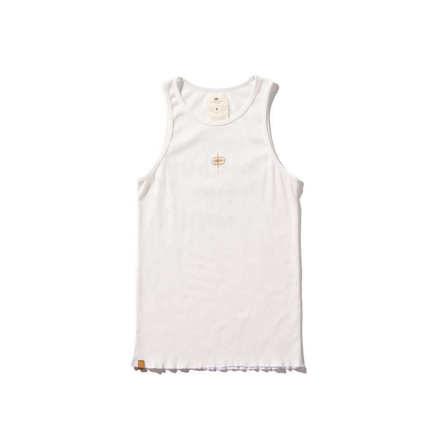 GRS x Triplet Tank Top / White x Gold