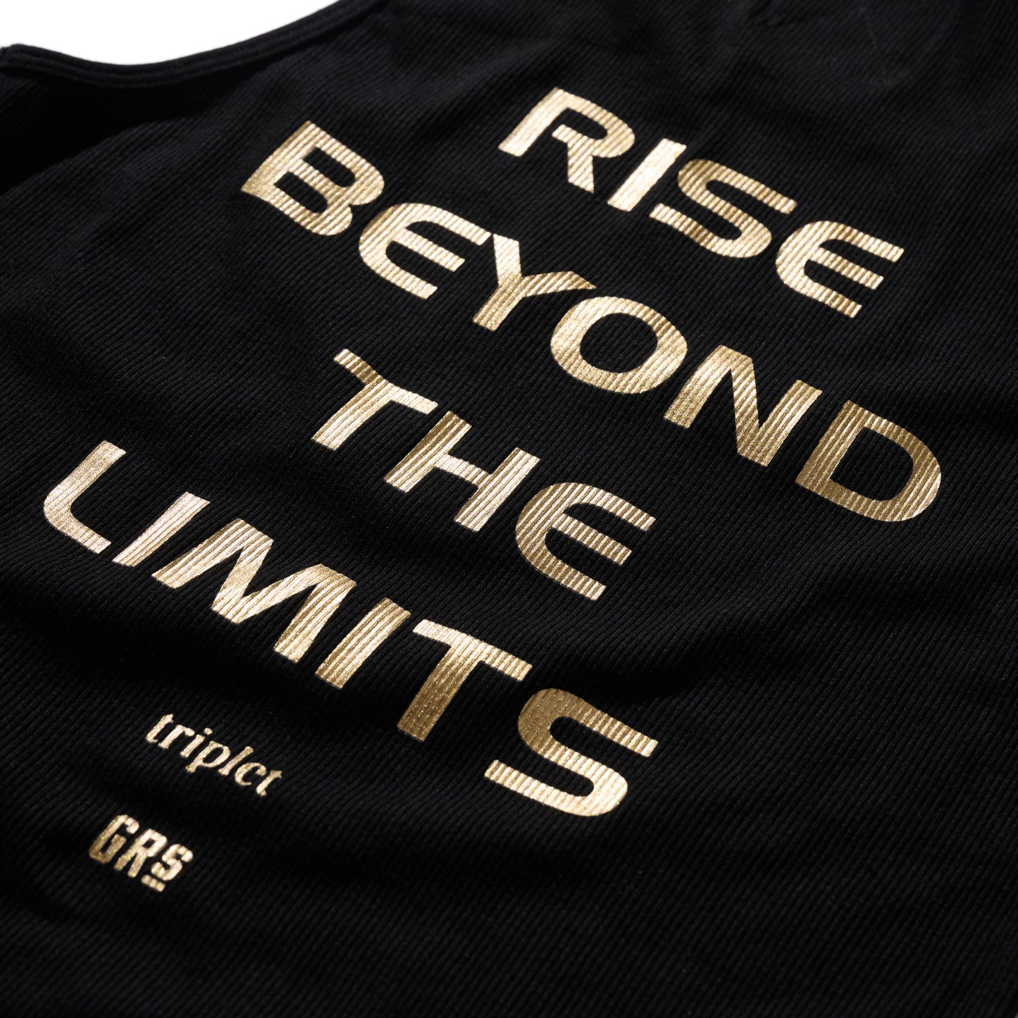 GRS x Triplet Tank Top / Black x Gold
