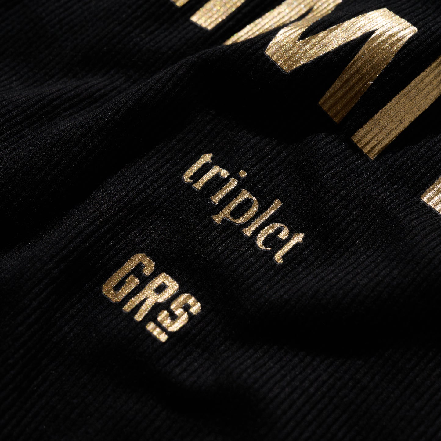 GRS x Triplet Tank Top / Black x Gold