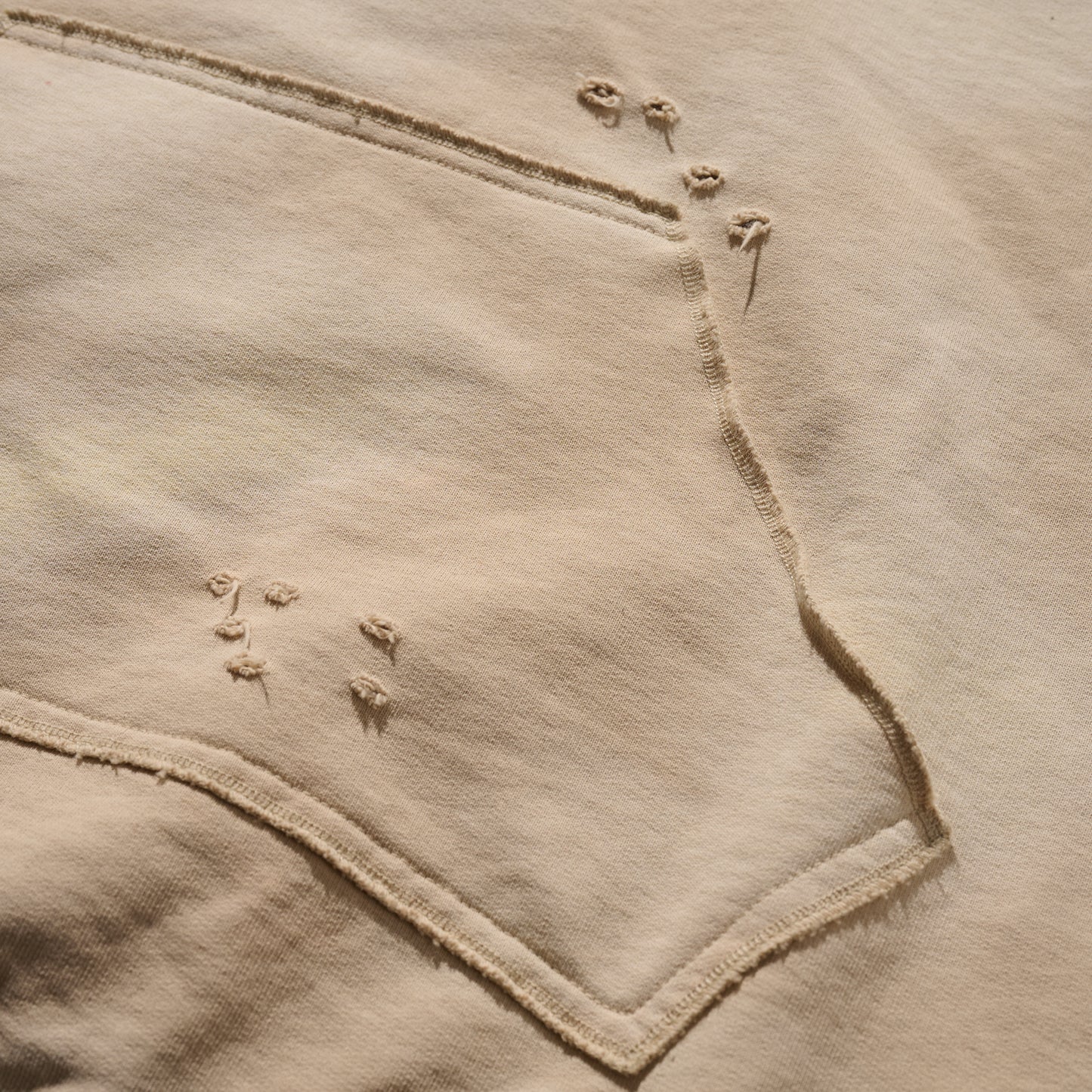 Heavy Weight Sun Faded “Kowloon City” Hoodie / Beige