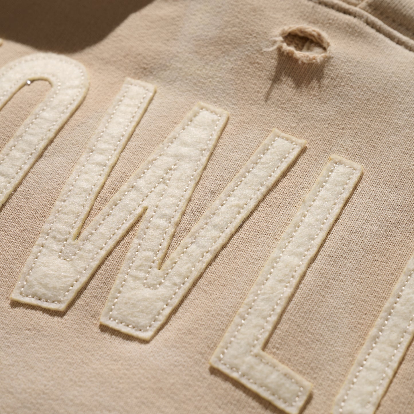 Heavy Weight Sun Faded “Kowloon City” Hoodie / Beige
