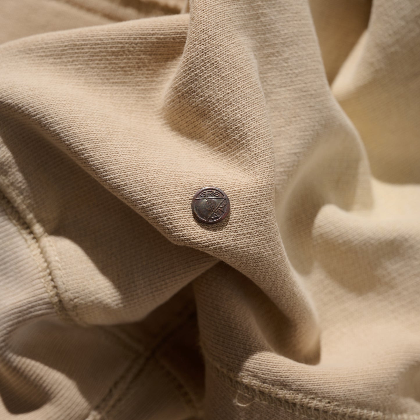 Heavy Weight Sun Faded “Kowloon City” Hoodie / Beige