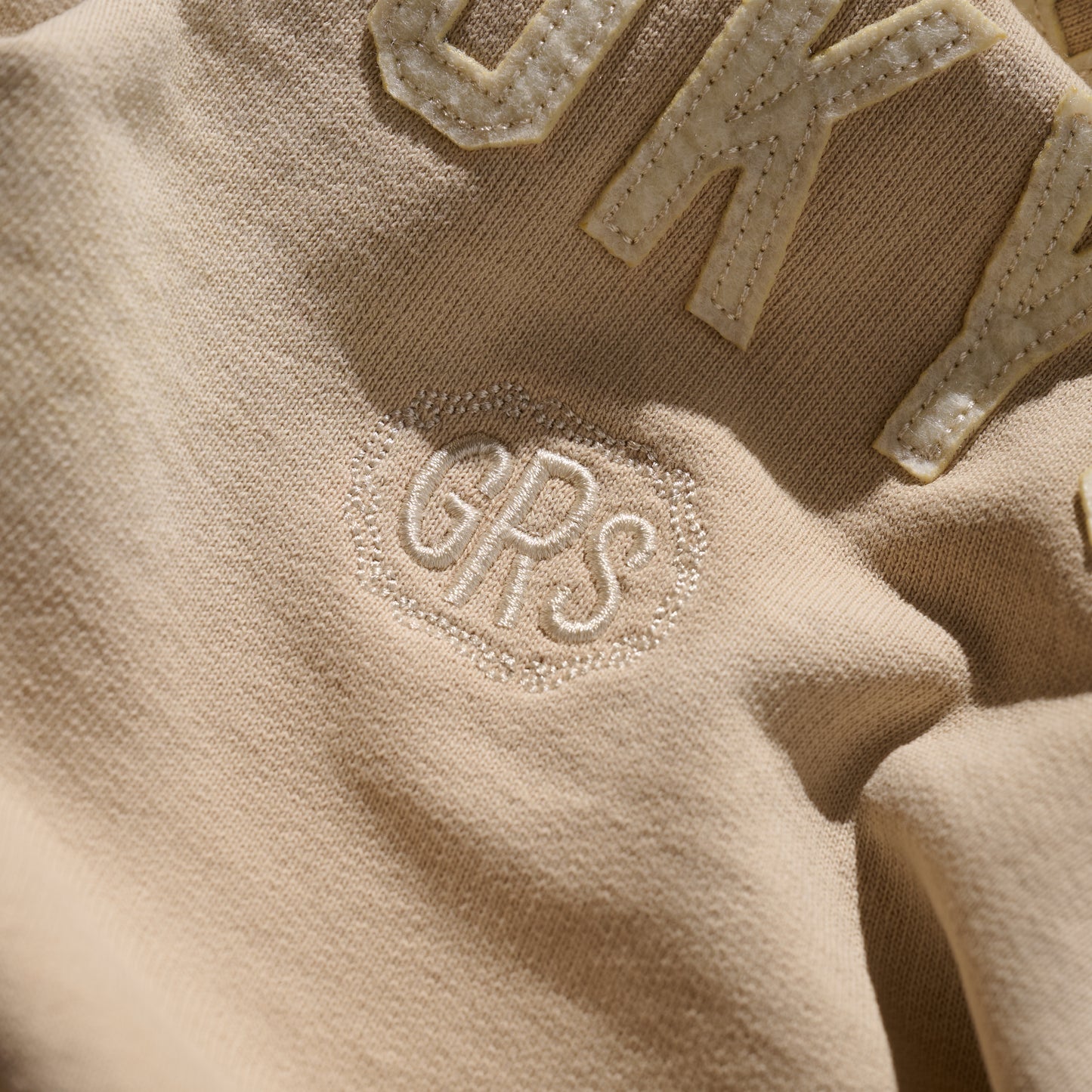 Heavy Weight Sun Faded “Kowloon City” Hoodie / Beige