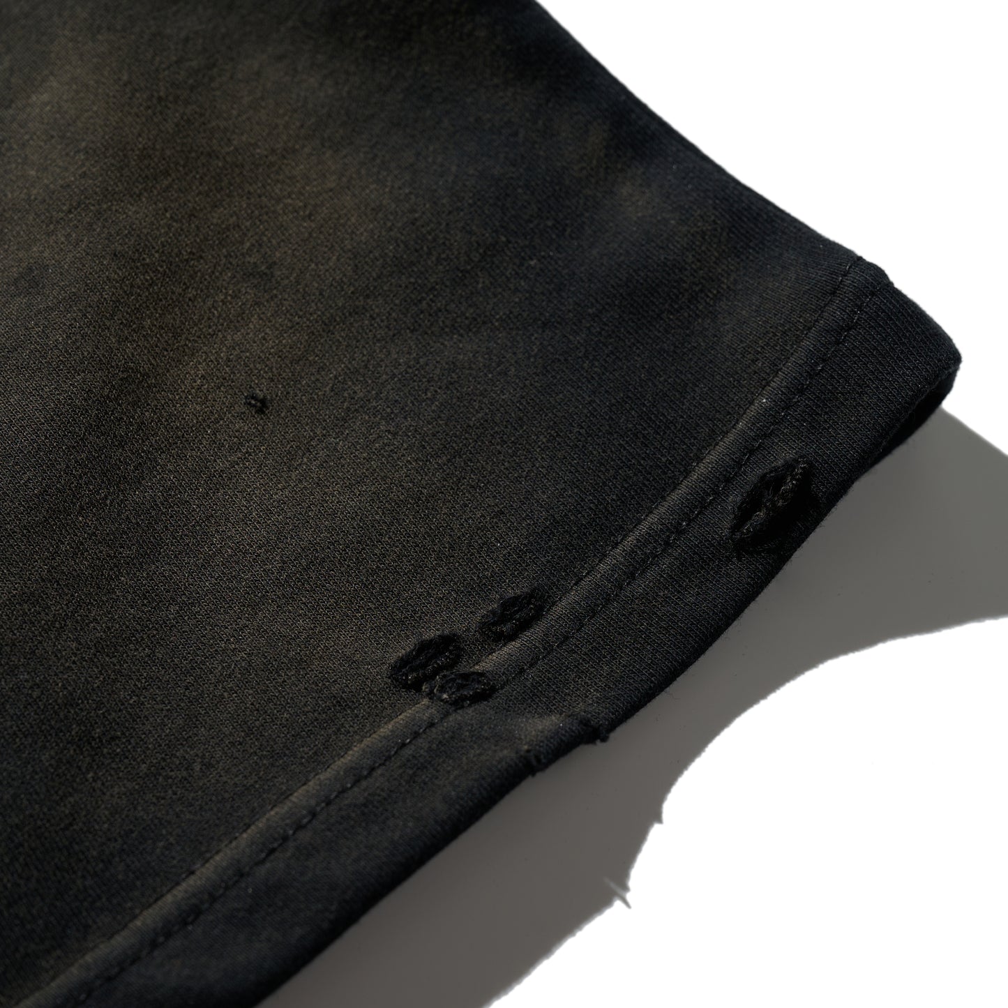 GRS x Triplet W Distressed "Kowloon" SS Sweat Top / Black x Gold