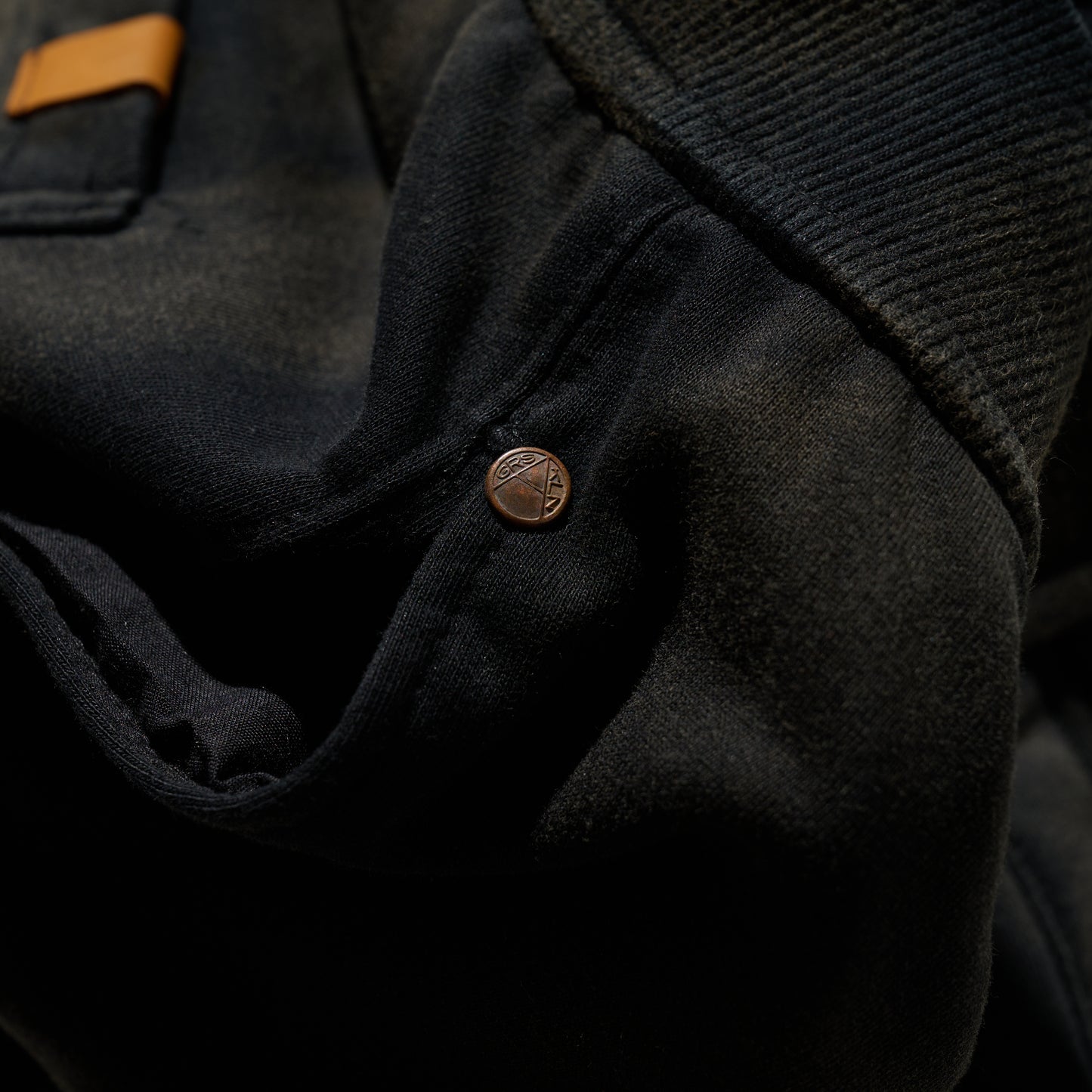 GRS x Triplet W Distressed Baggy Sweatpants / Black x Gold