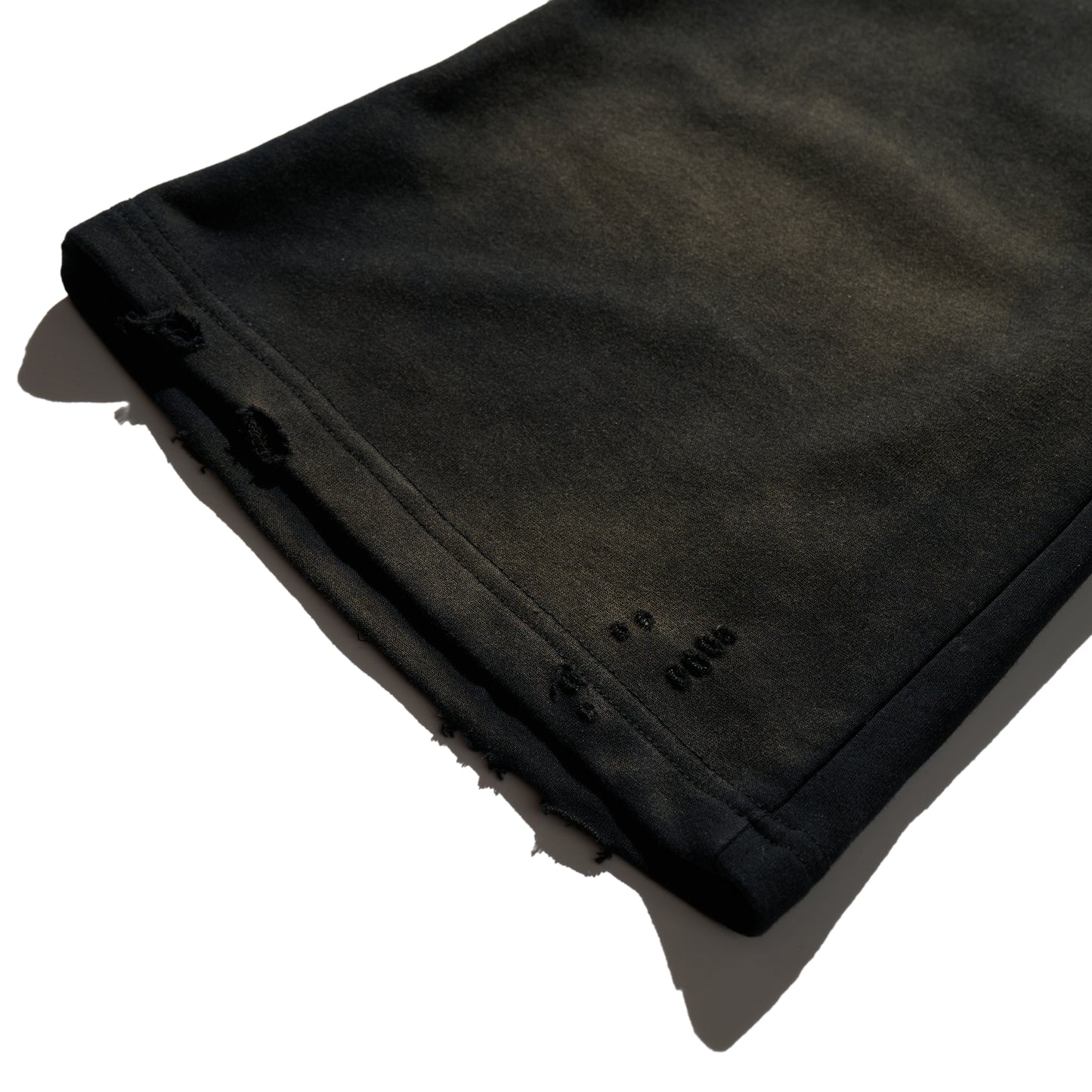 GRS x Triplet M Distressed Flare Sweatpants / Black x Gold