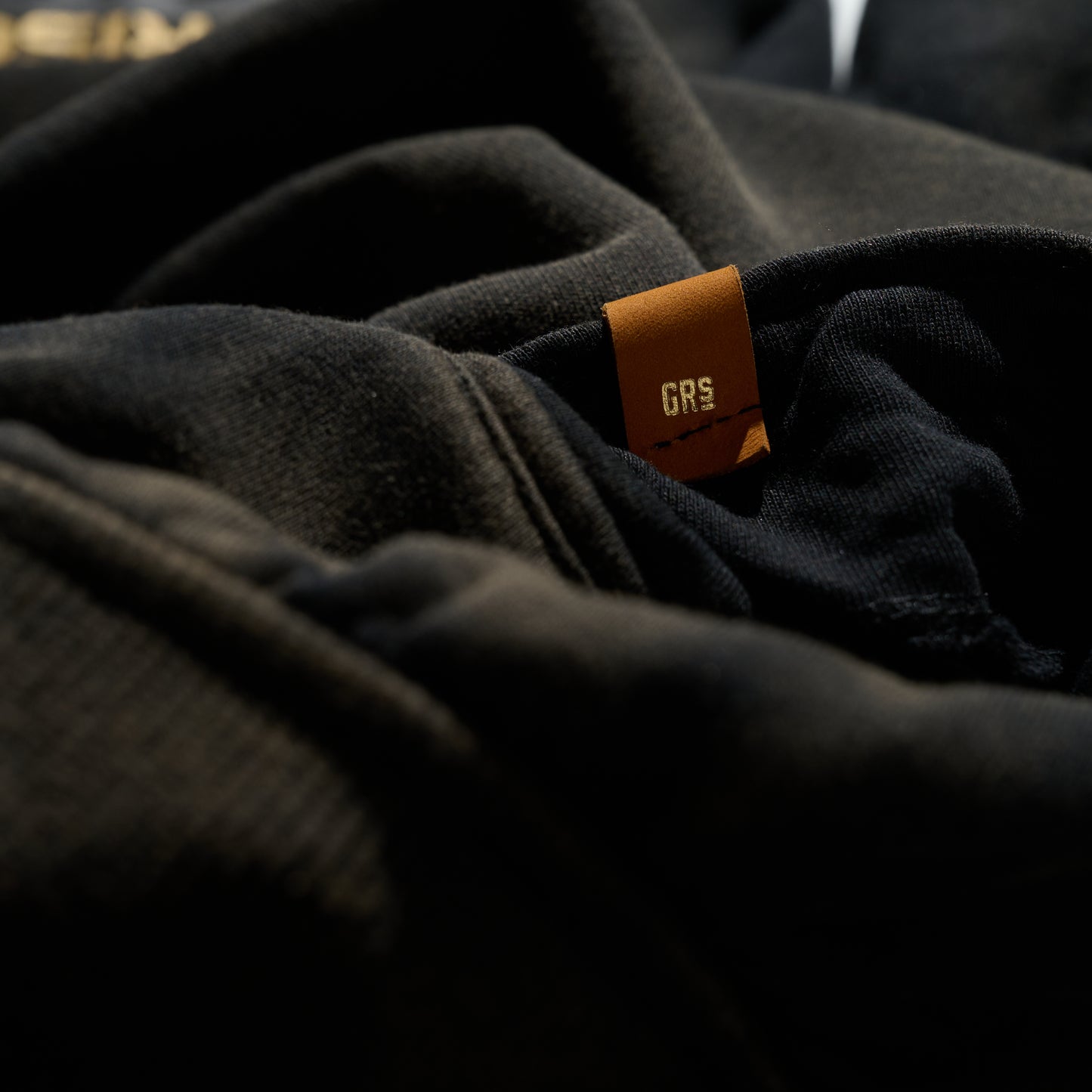 GRS x Triplet M Distressed Flare Sweatpants / Black x Gold