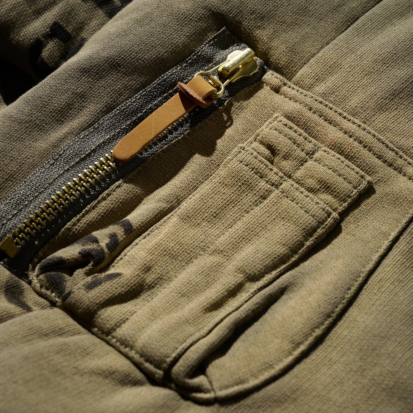 “Freedom & Peace” Sun Faded Sweat Puffer Scarf