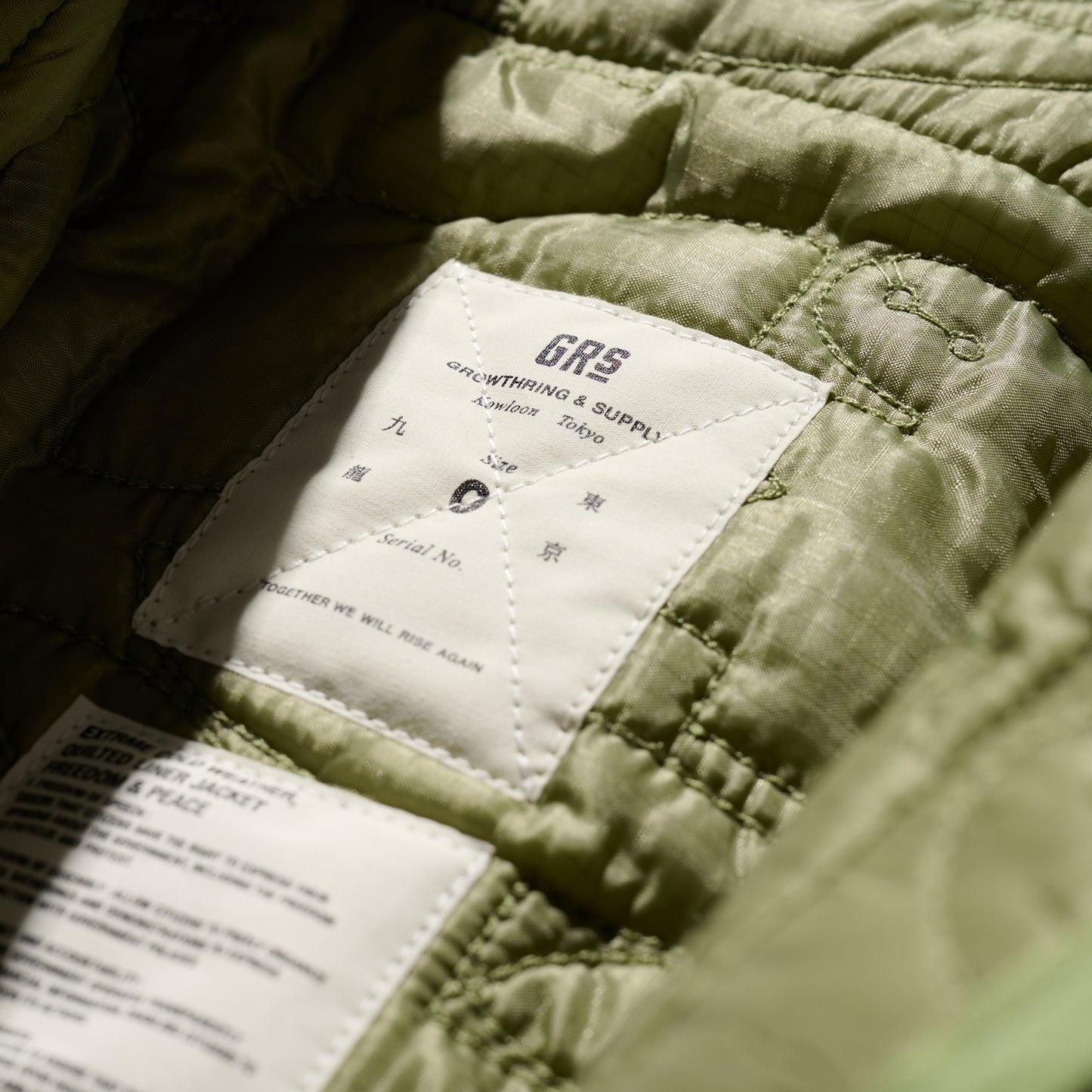“Freedom & Peace” M51 Sun Faded Sweat Parka + Quilted Liner