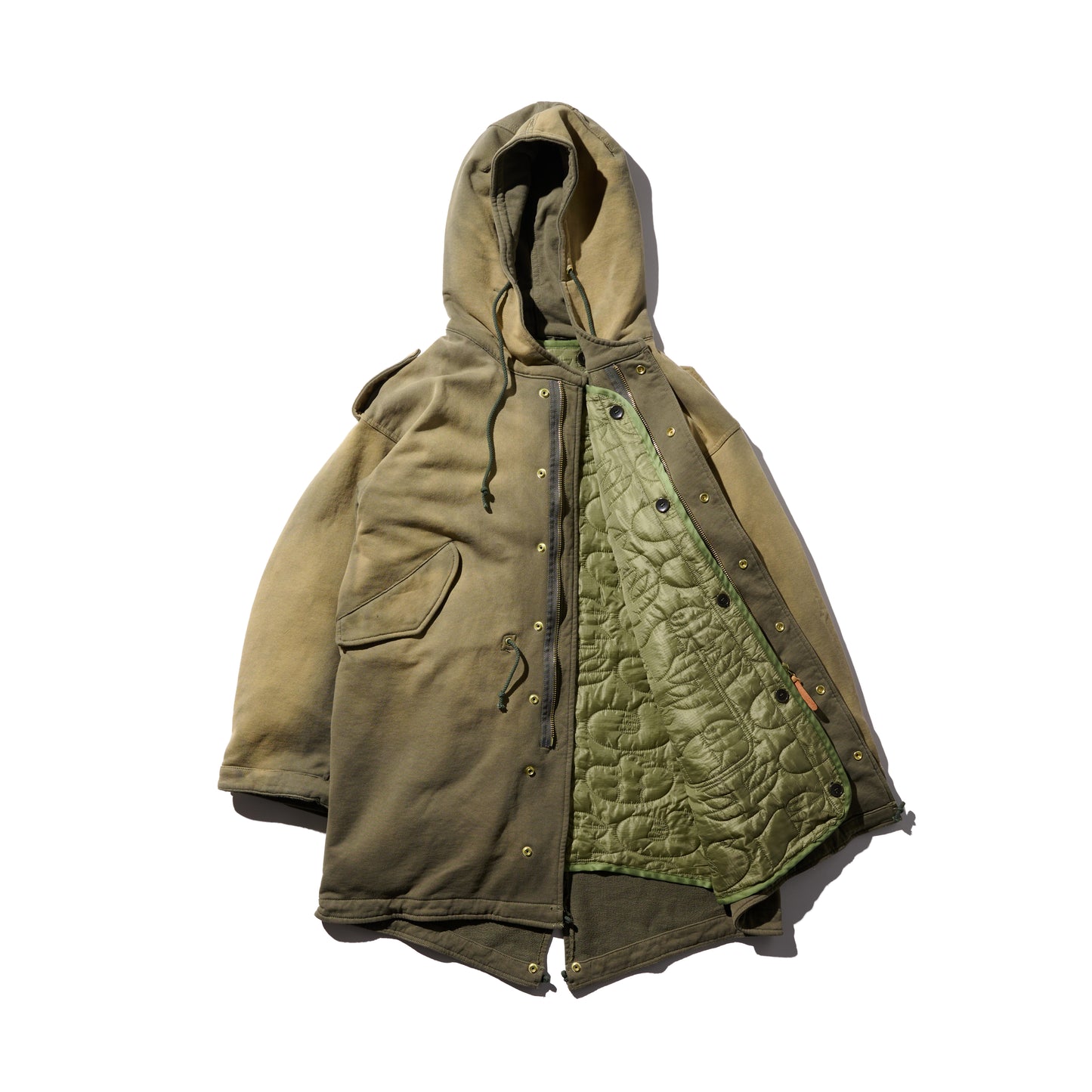 “Freedom & Peace” M51 Sun Faded Sweat Parka + Quilted Liner