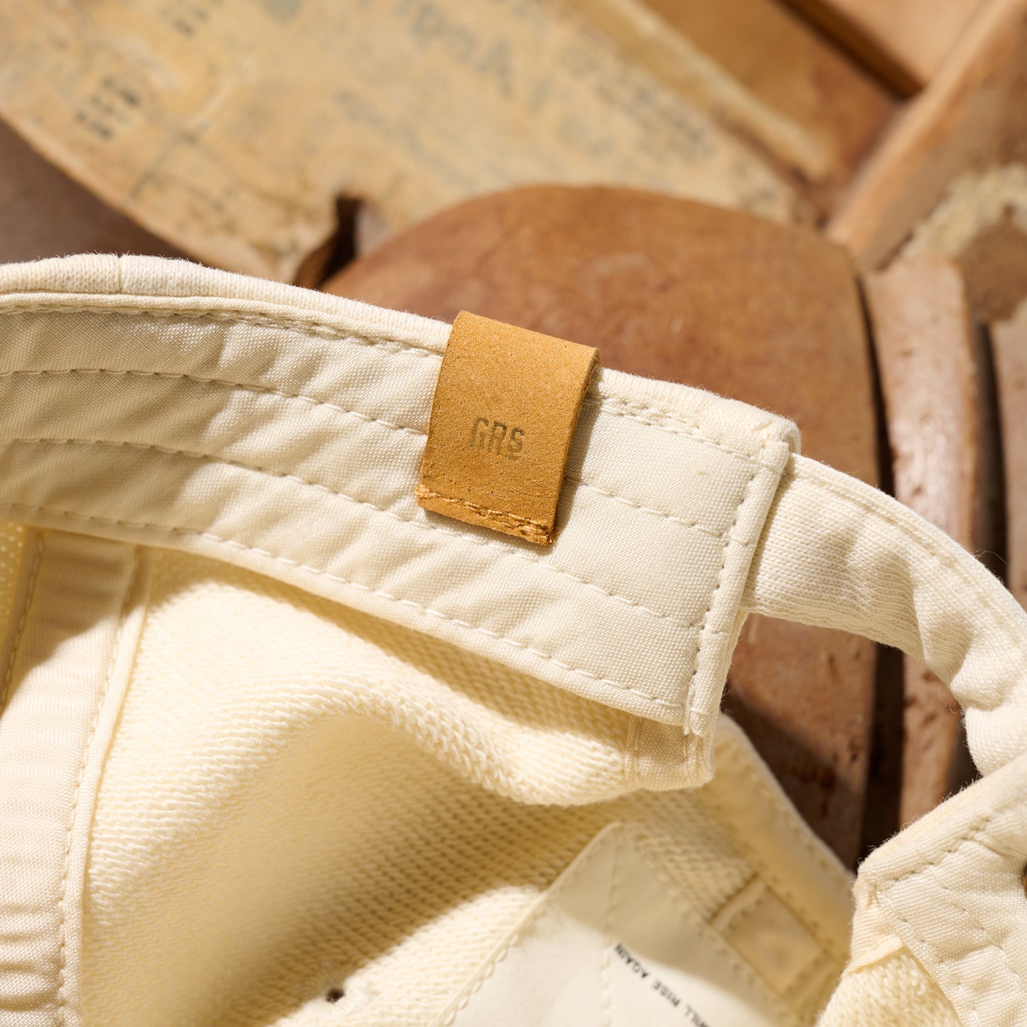Hand Quilted "Kowloon" Cap / Beige