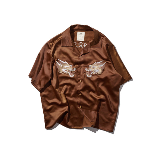 "Kowloon Walled City" Souvenir Shirt / Togo Brown