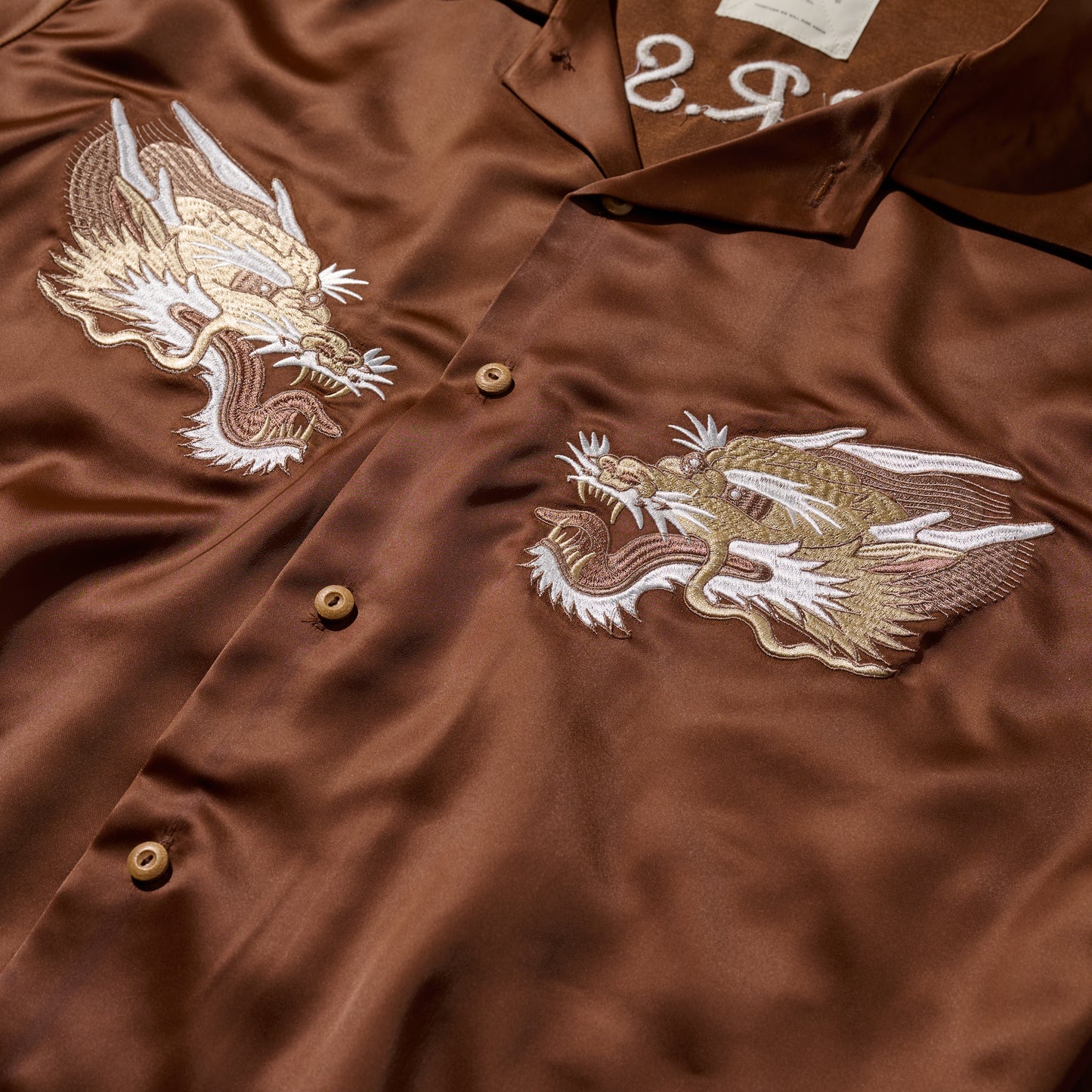 "Kowloon Walled City" Souvenir Shirt / Togo Brown
