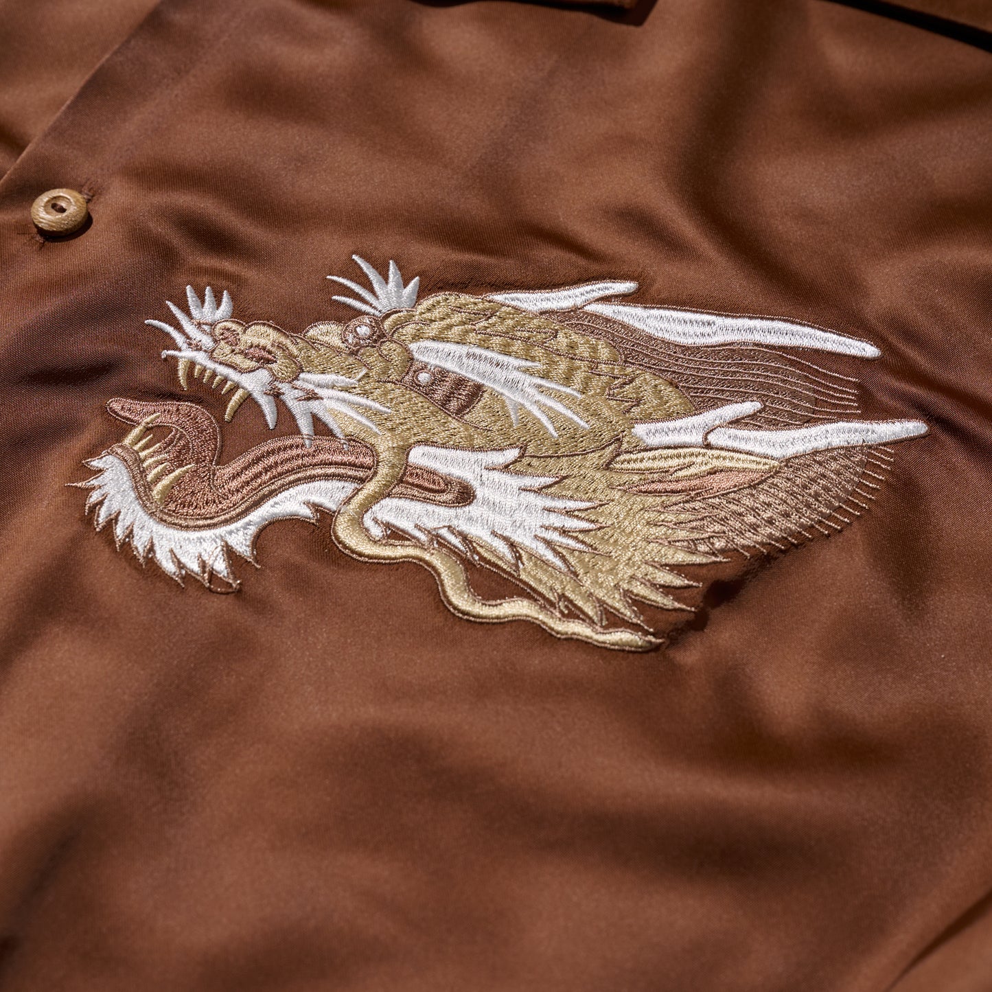 "Kowloon Walled City" Souvenir Shirt / Togo Brown