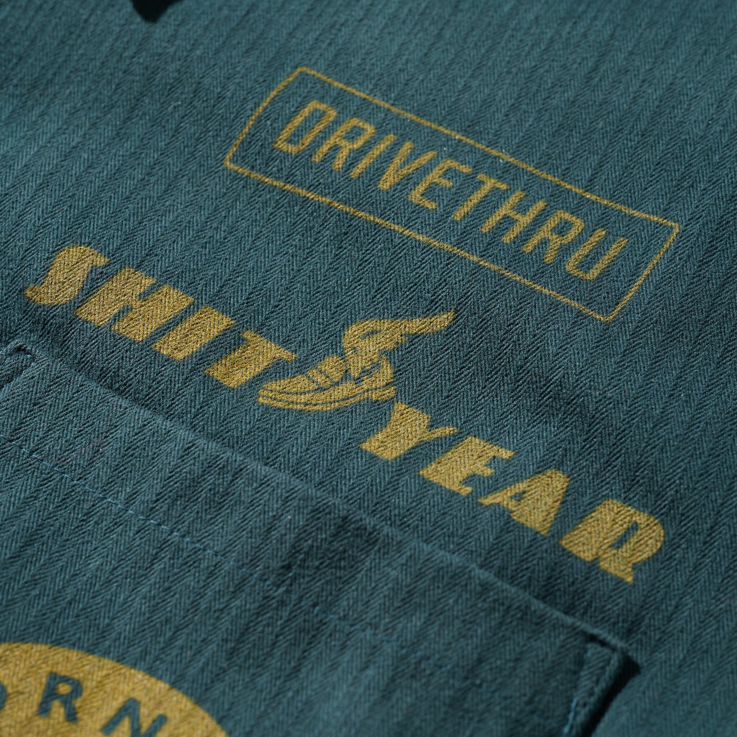 “Shit Year Good People” Work Coverall / Gotland Green