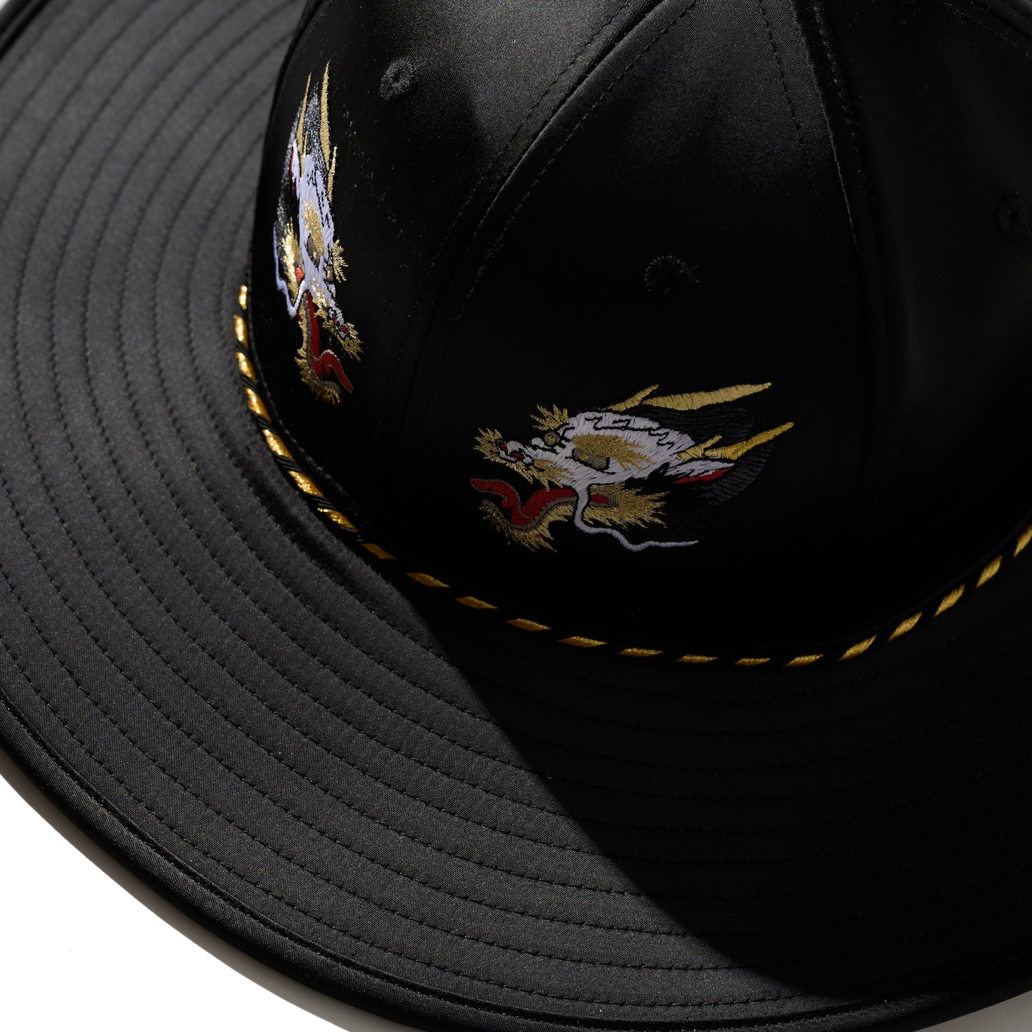 Suka-Style Long Brim Hat / Kowloon Twin Dragon
