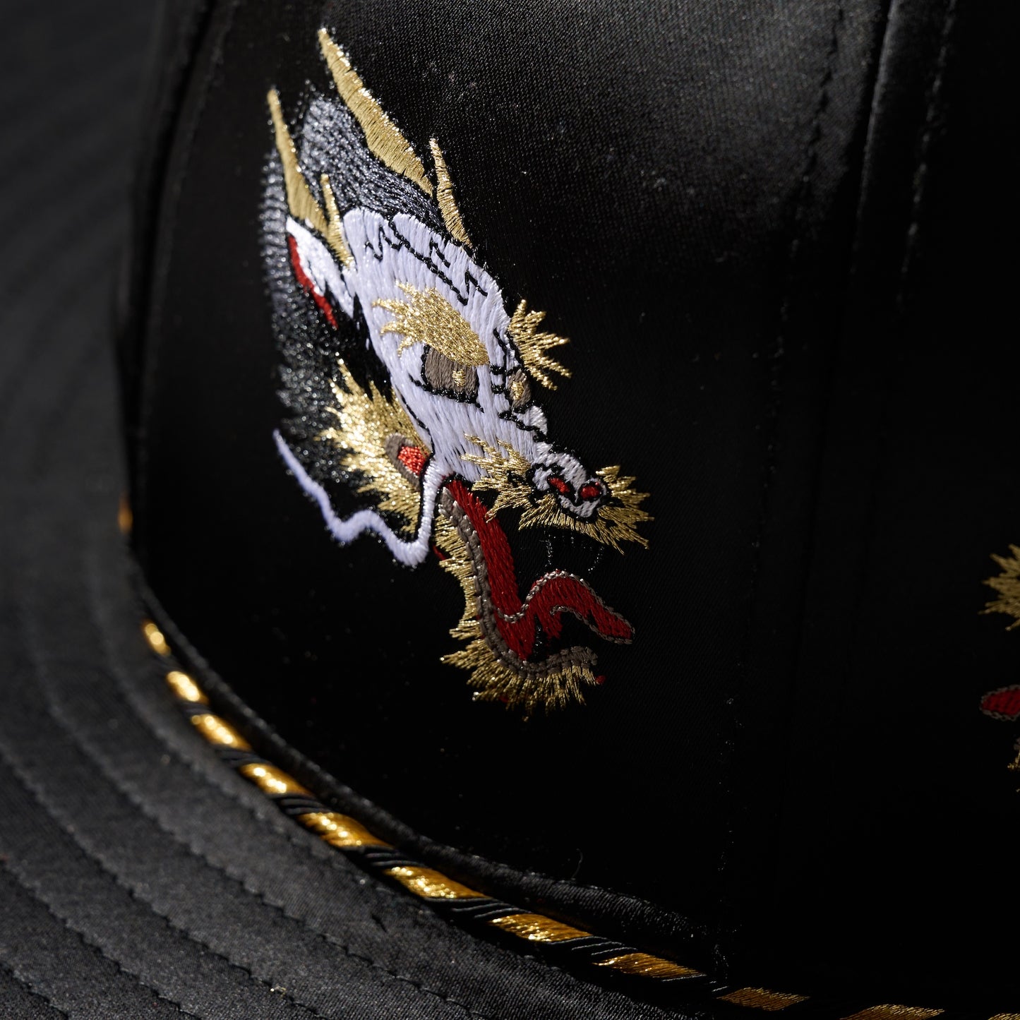Suka-Style Long Brim Hat / Kowloon Twin Dragon