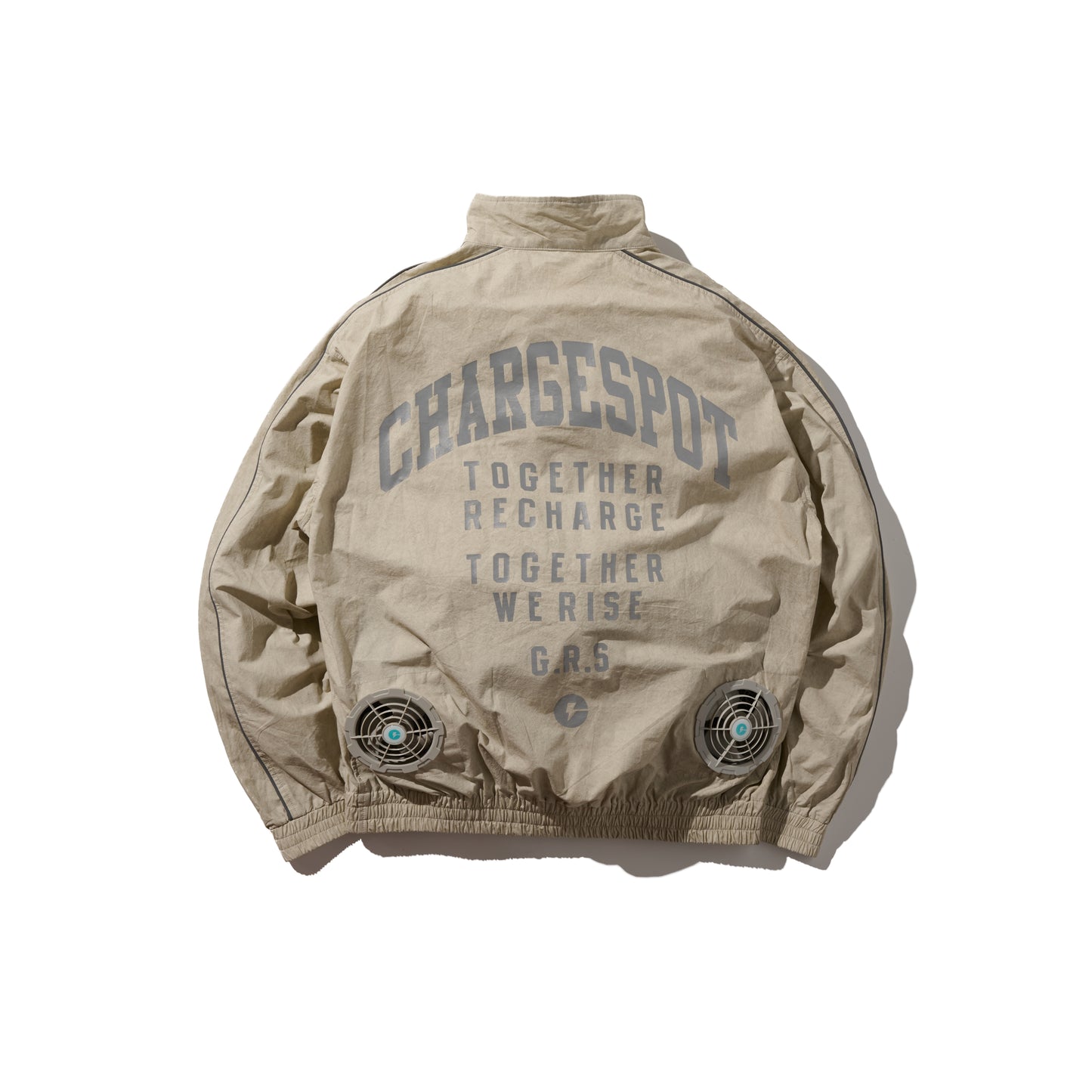 GRS x ChargeSpot Air Cooling Track Jacket / Ecru