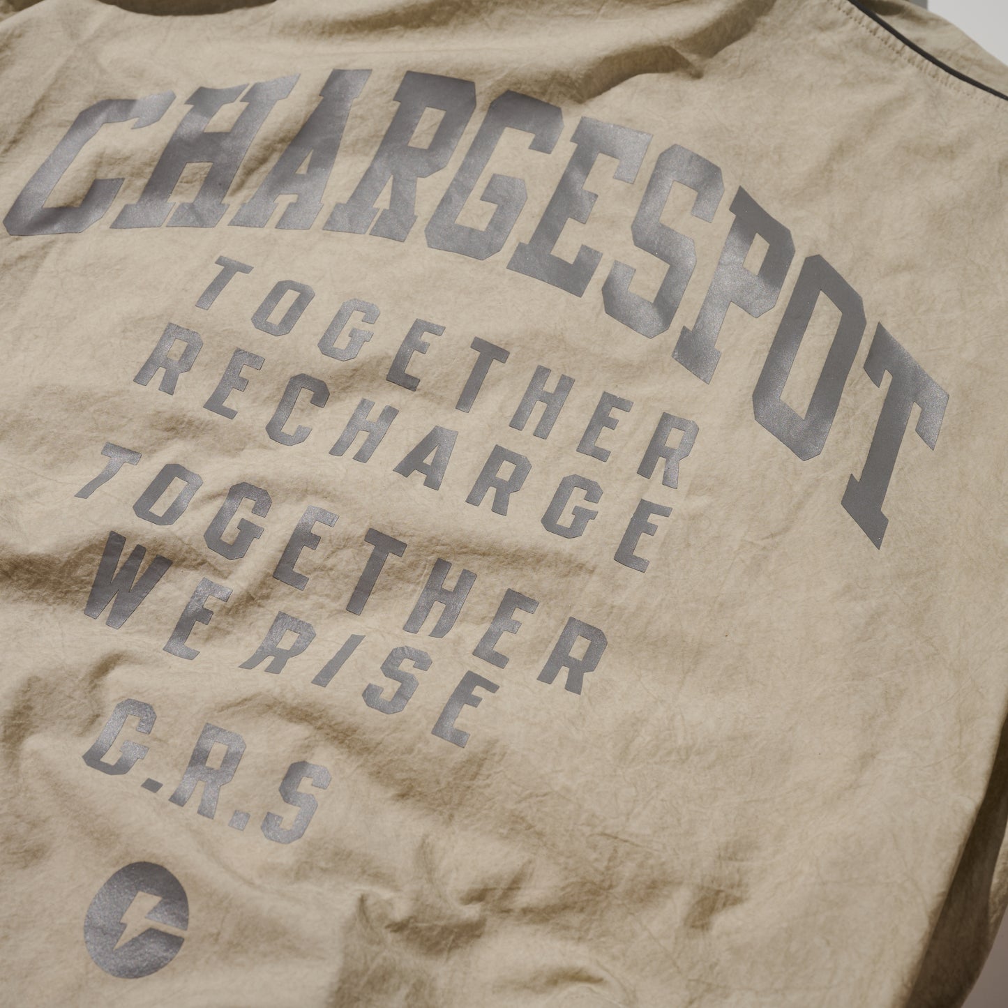 GRS x ChargeSpot Air Cooling Track Jacket / Ecru