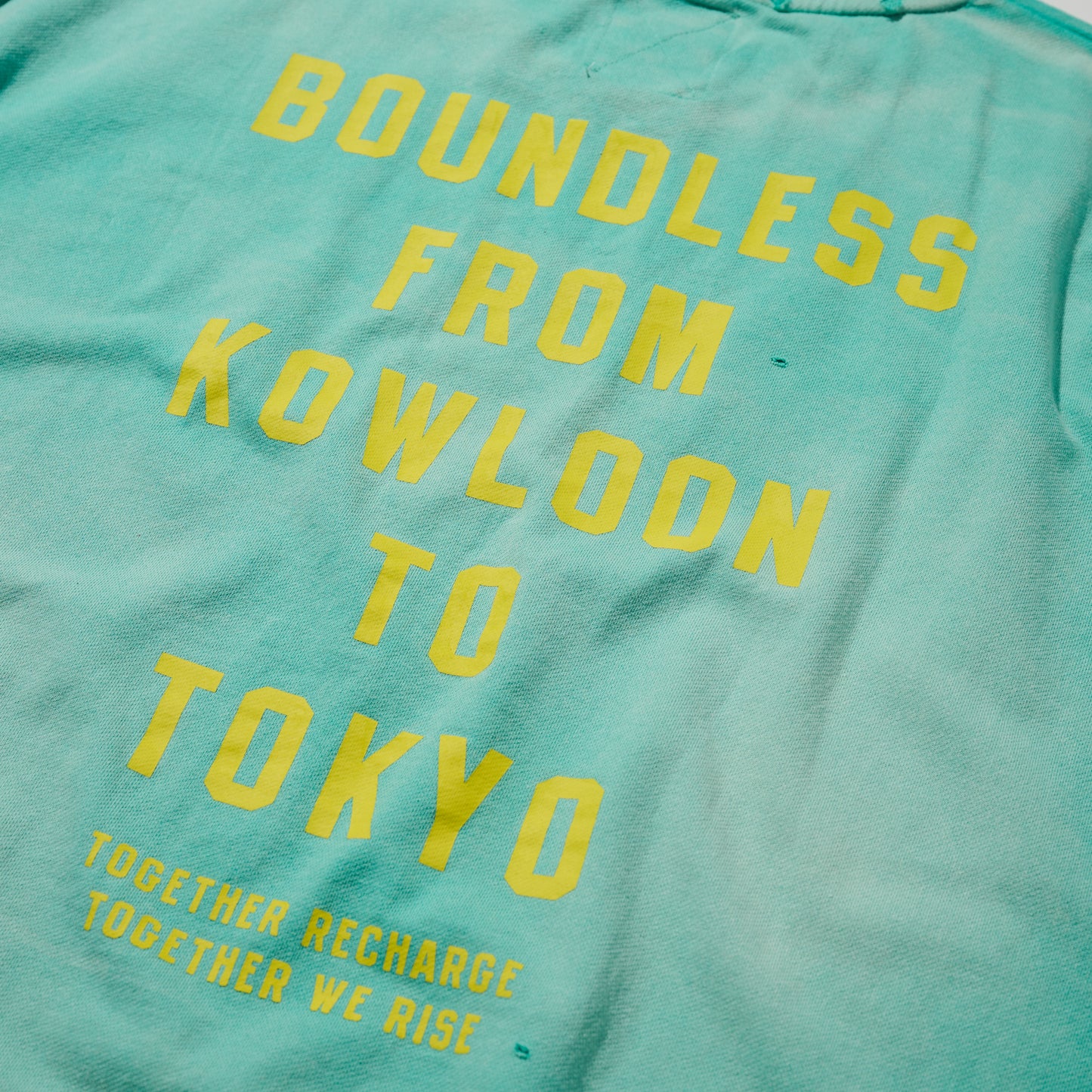 GRS x ChargeSpot Sun Faded “Tokyo” Tee / Turquoise