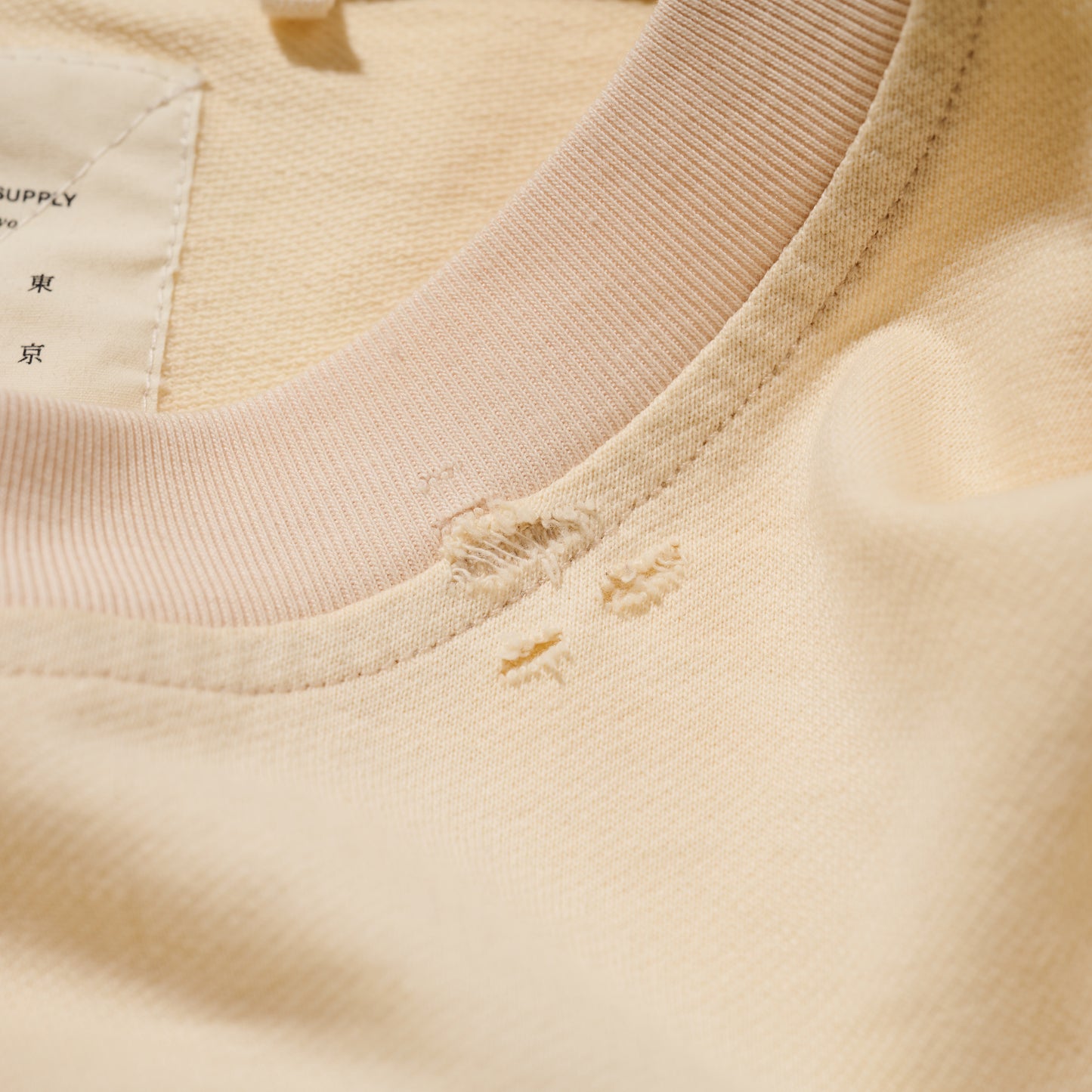 GRS x ChargeSpot Sun Faded “Kowloon” Tee / Ecru