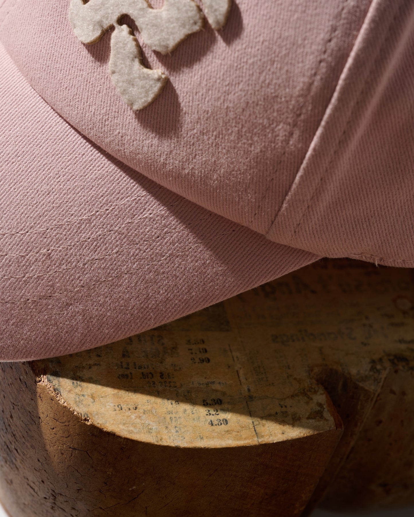Hand Quilted “Tokyo” Cap / Dusty Pink