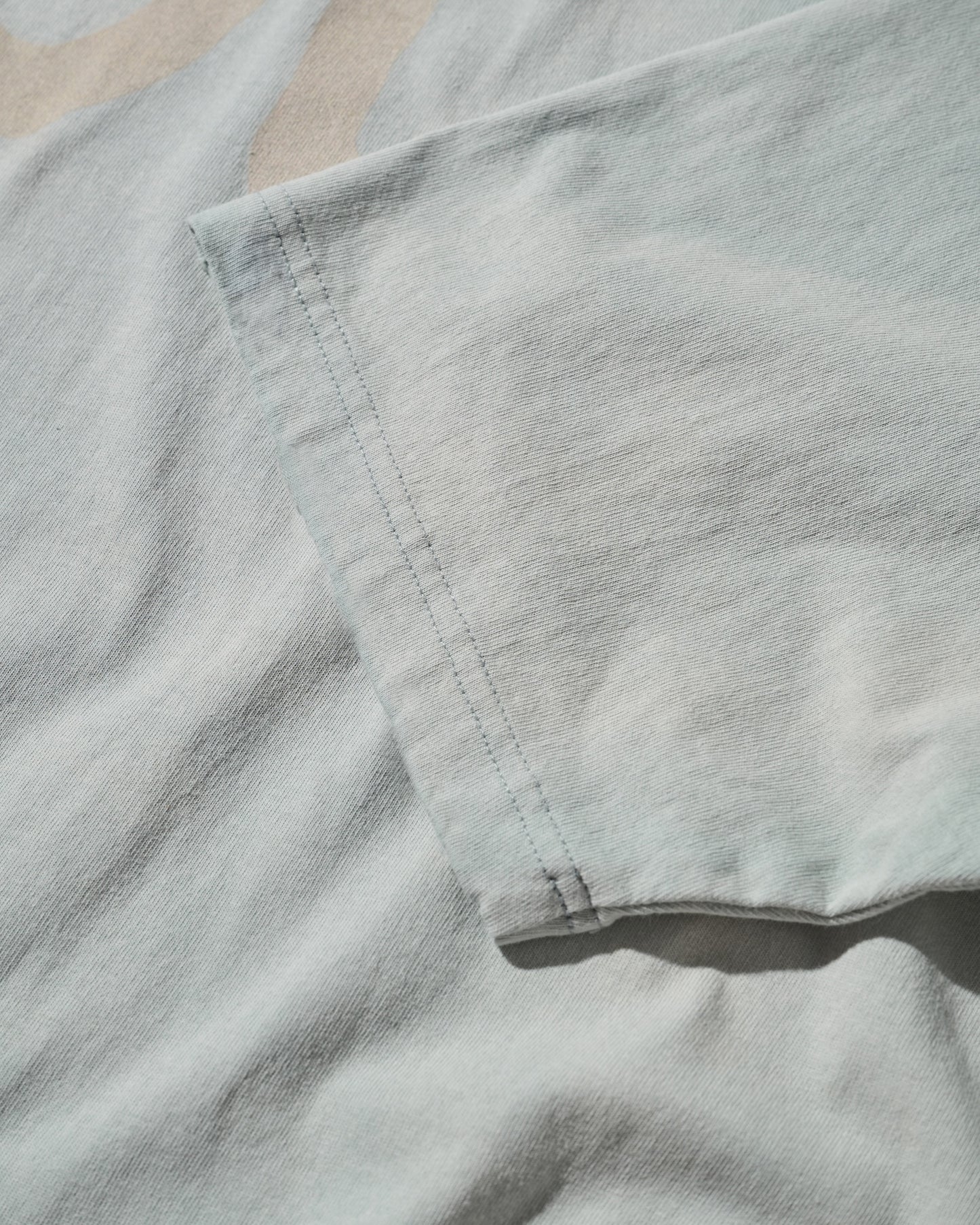 Sun Faded “Kowloon” Tee / Light Grey Blue