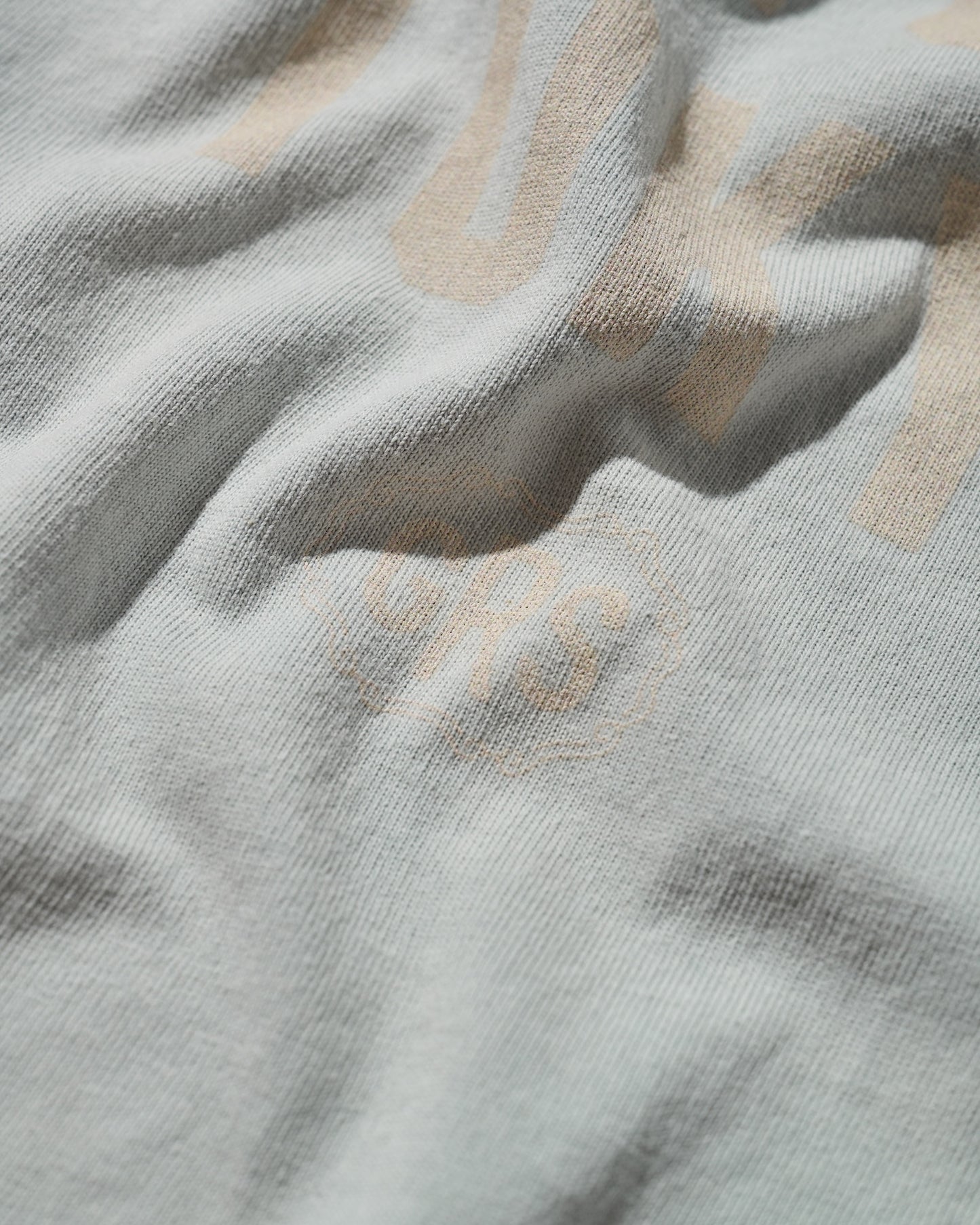 Sun Faded “Kowloon” Tee / Light Grey Blue