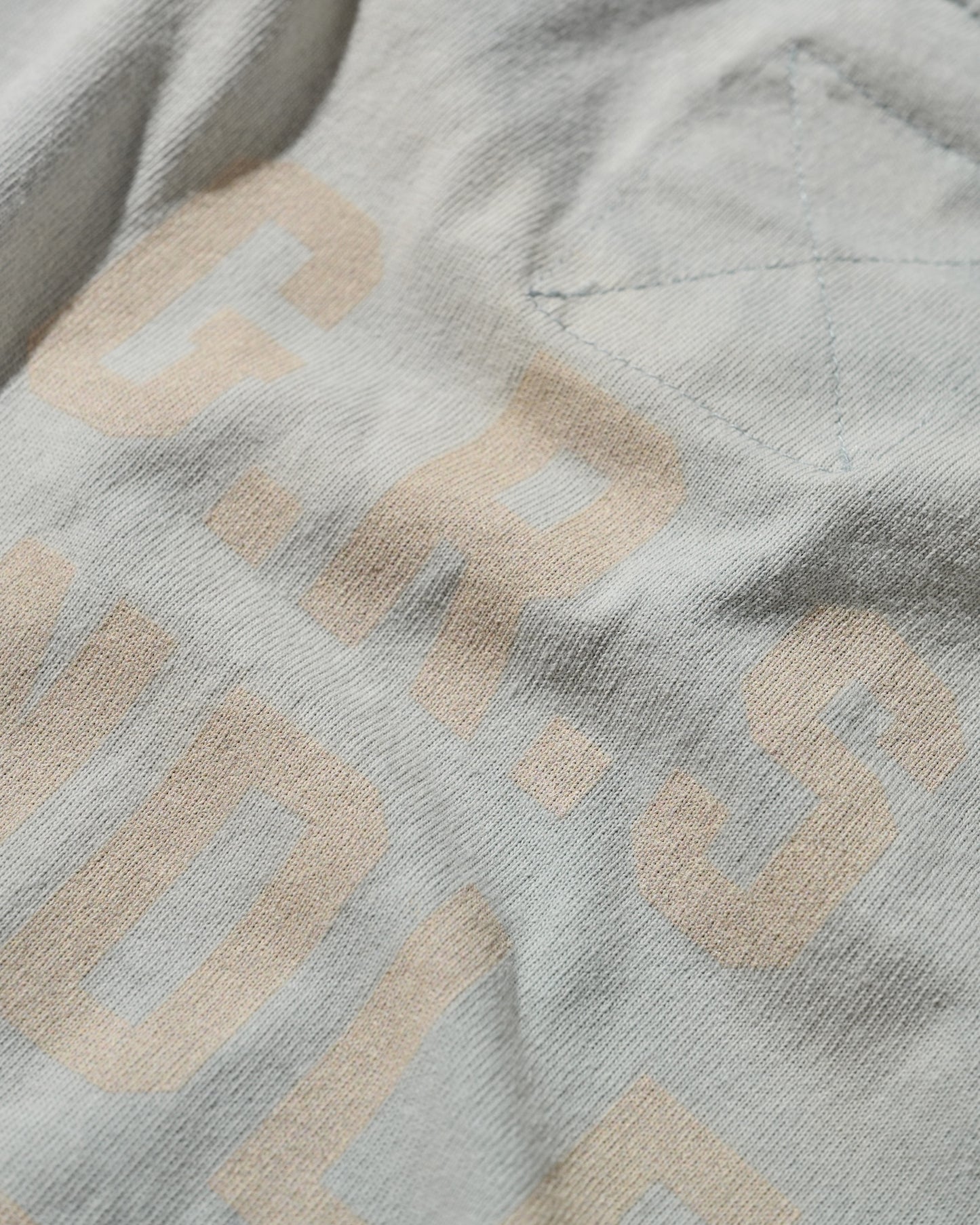 Sun Faded “Kowloon” Tee / Light Grey Blue